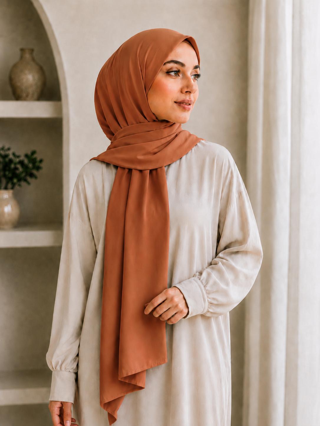Modal Hijab Orange
