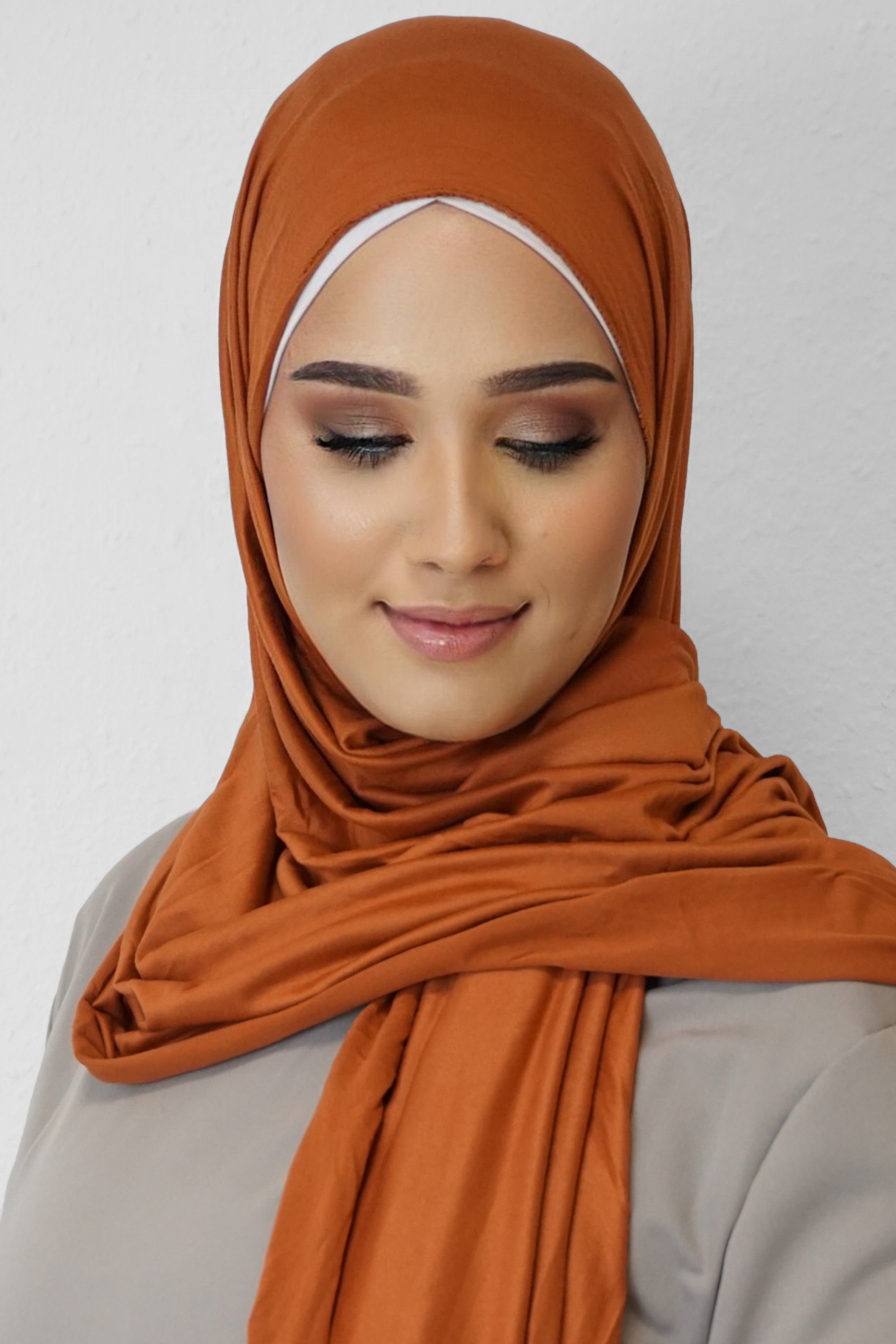 Jersey Hijab Fiza Orange