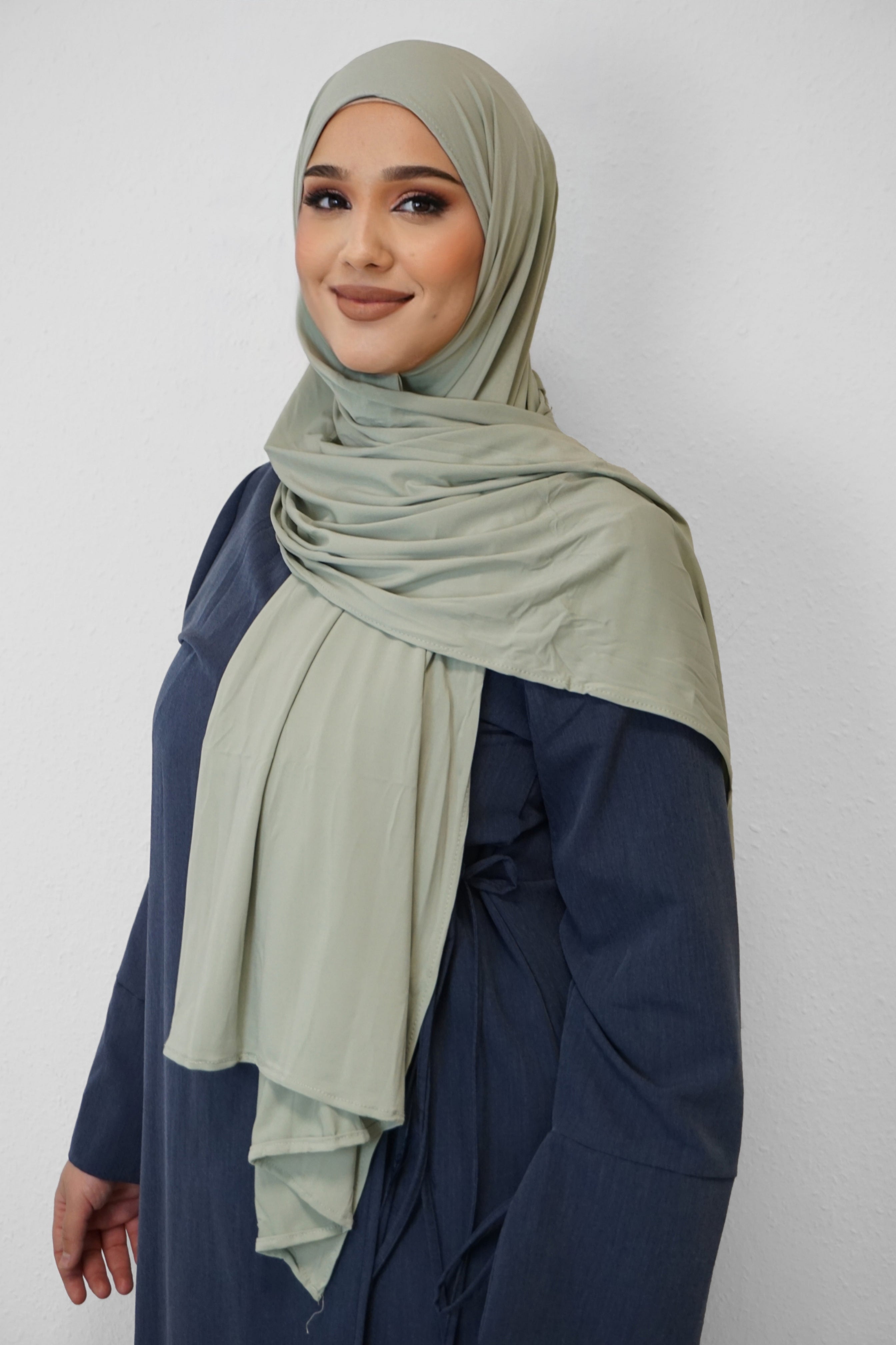 Premium Jersey Deluxe Hijab Pistazie
