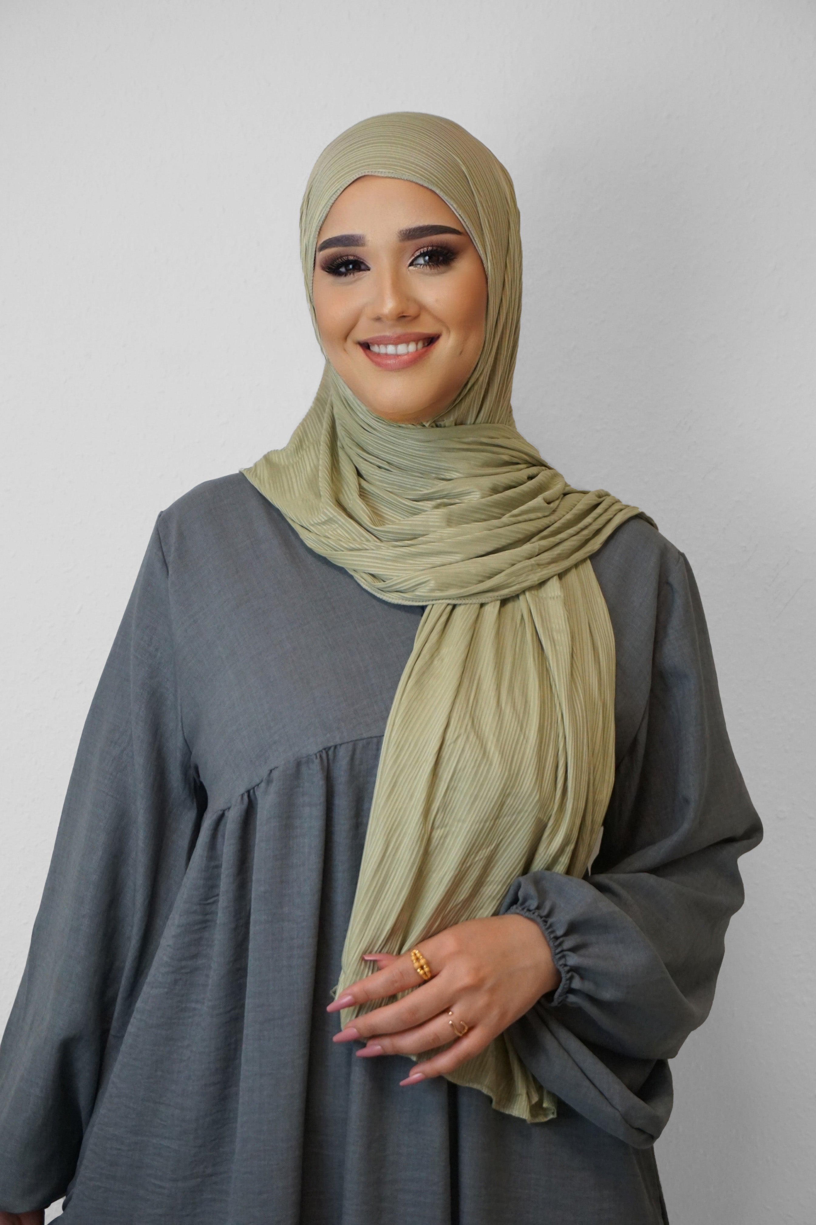 Jersey Ripped Fein Pistazie