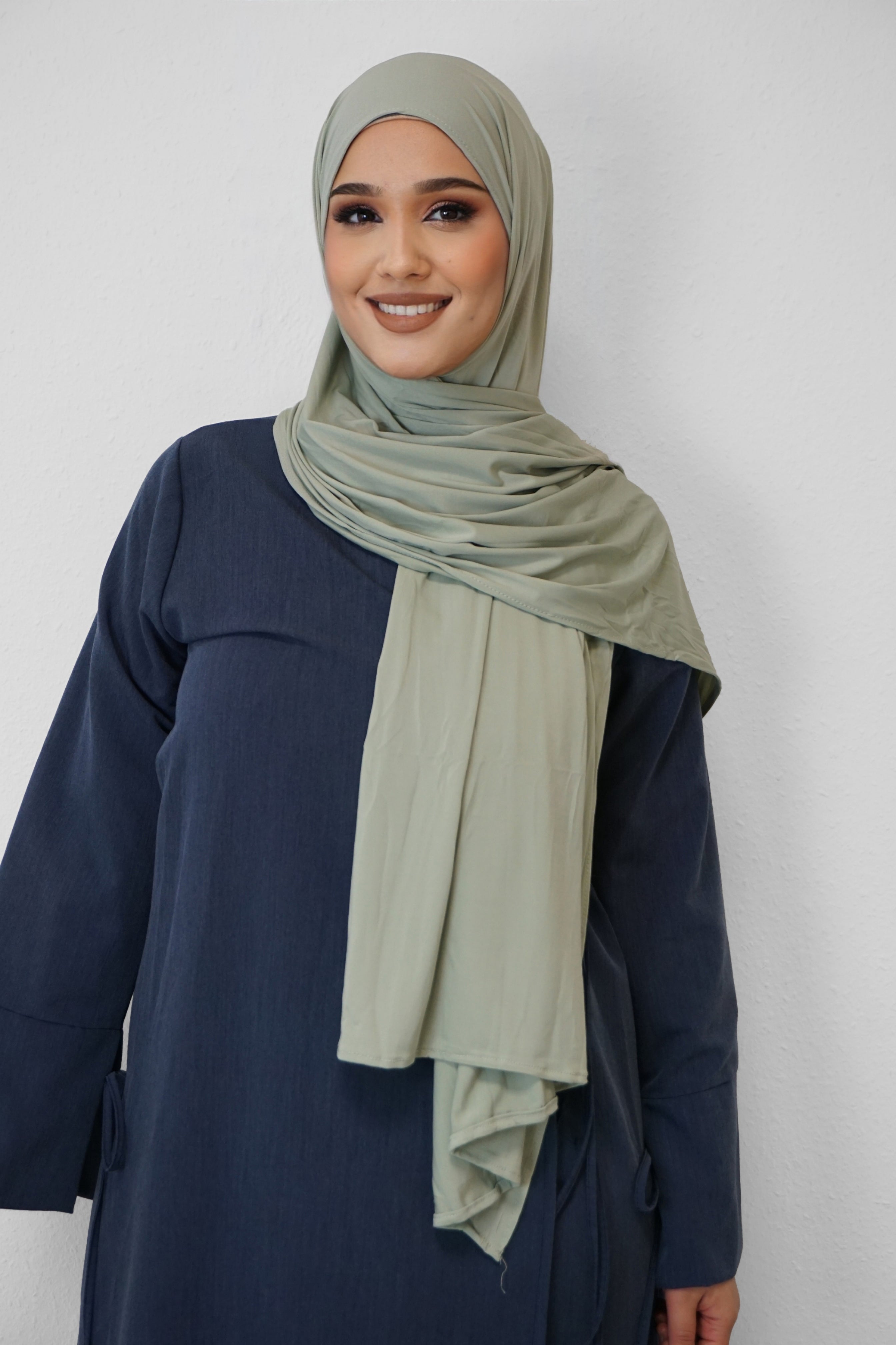 Premium Jersey Deluxe Hijab Pistazie