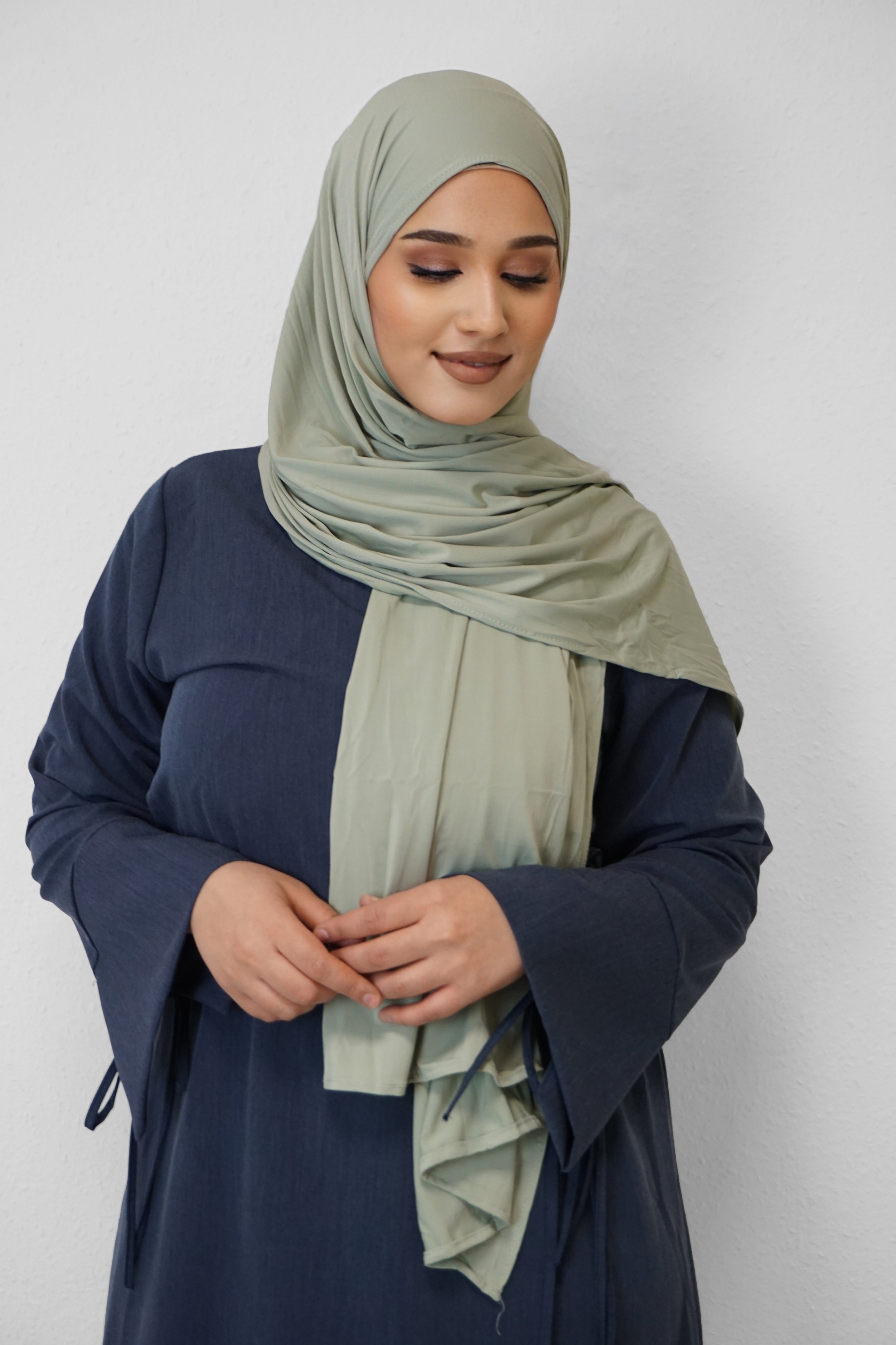 Premium Jersey Deluxe Hijab Pistazie