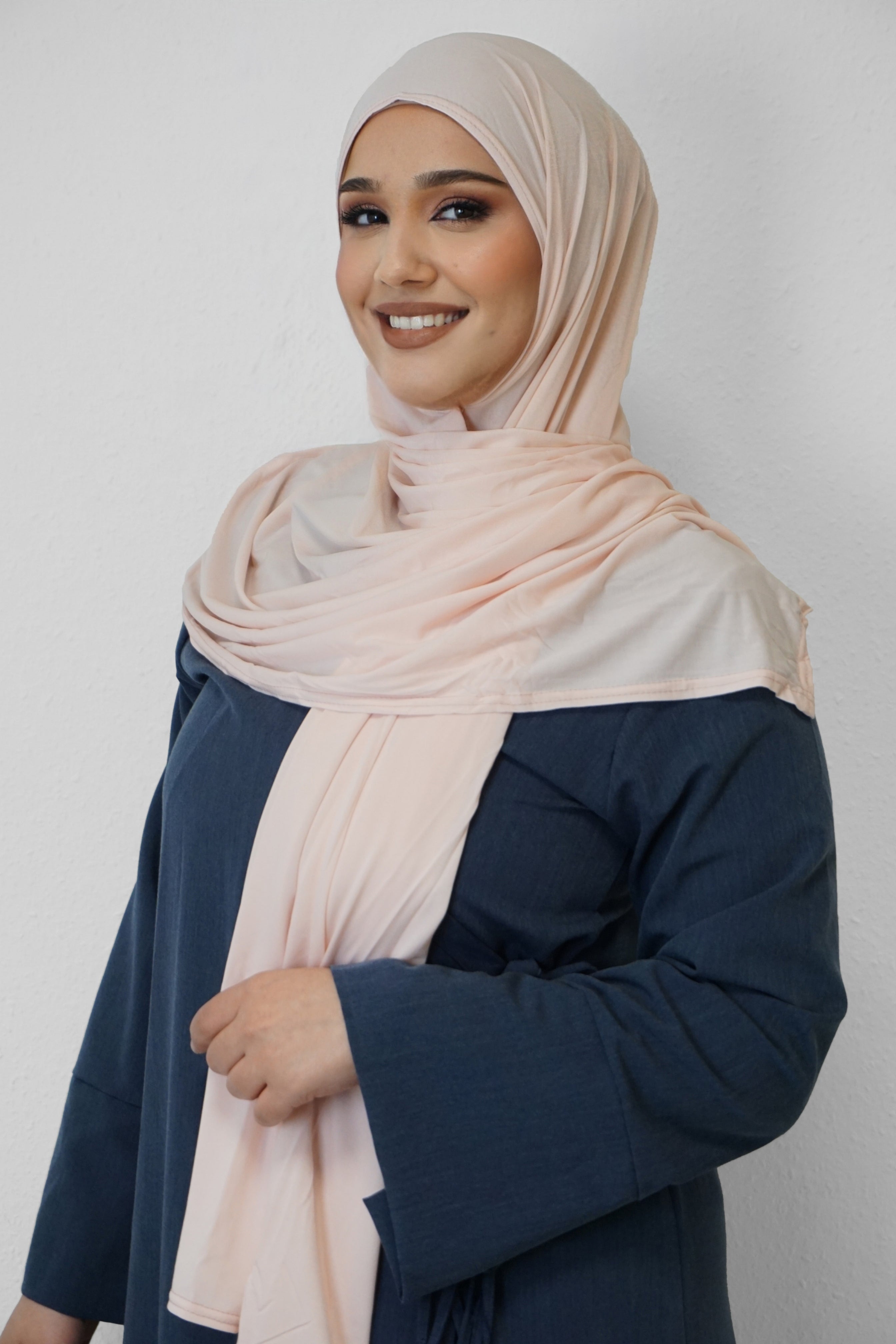 Premium Jersey Hijab Rosa