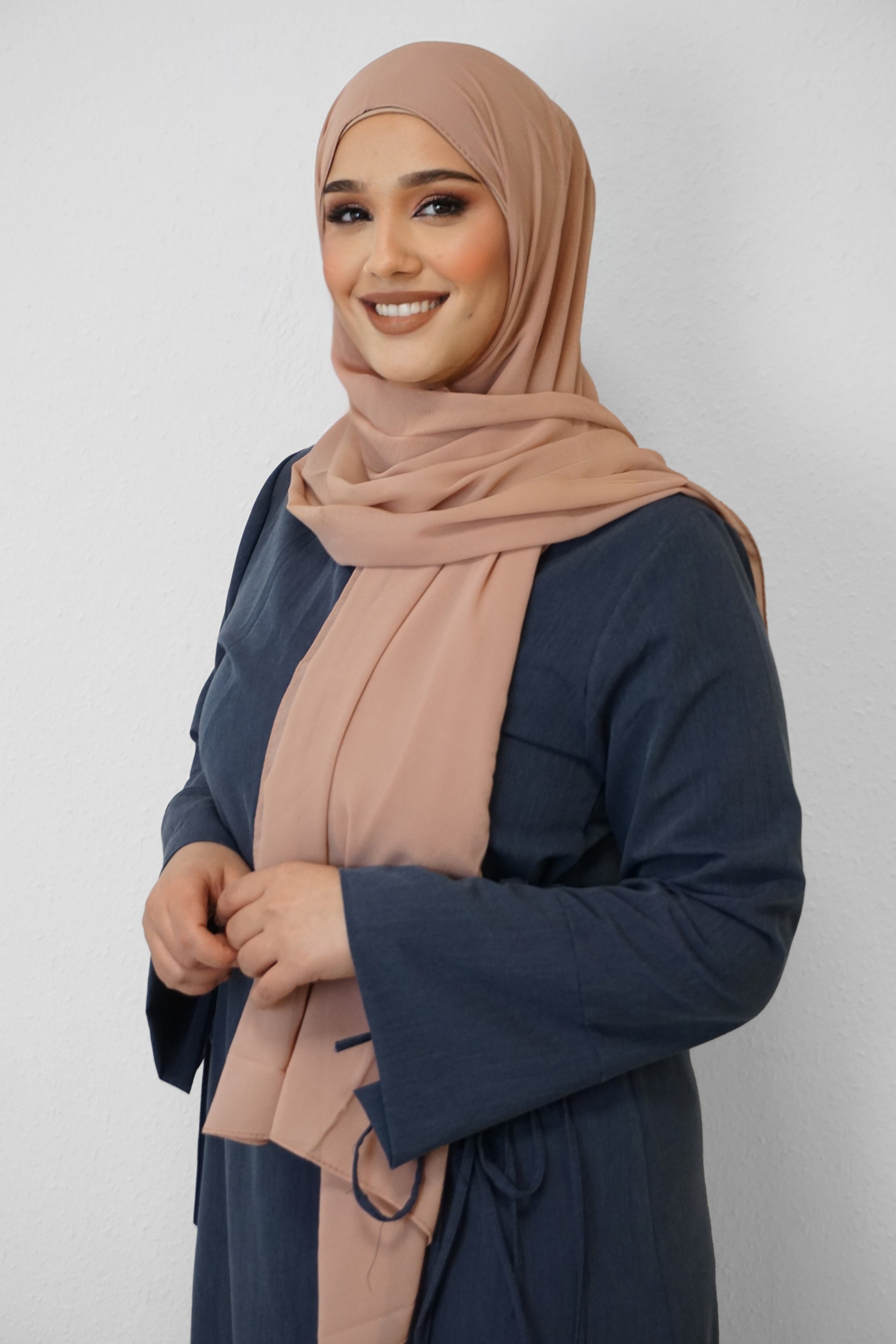 Chiffon Hijab Maira Karamellbeige 3