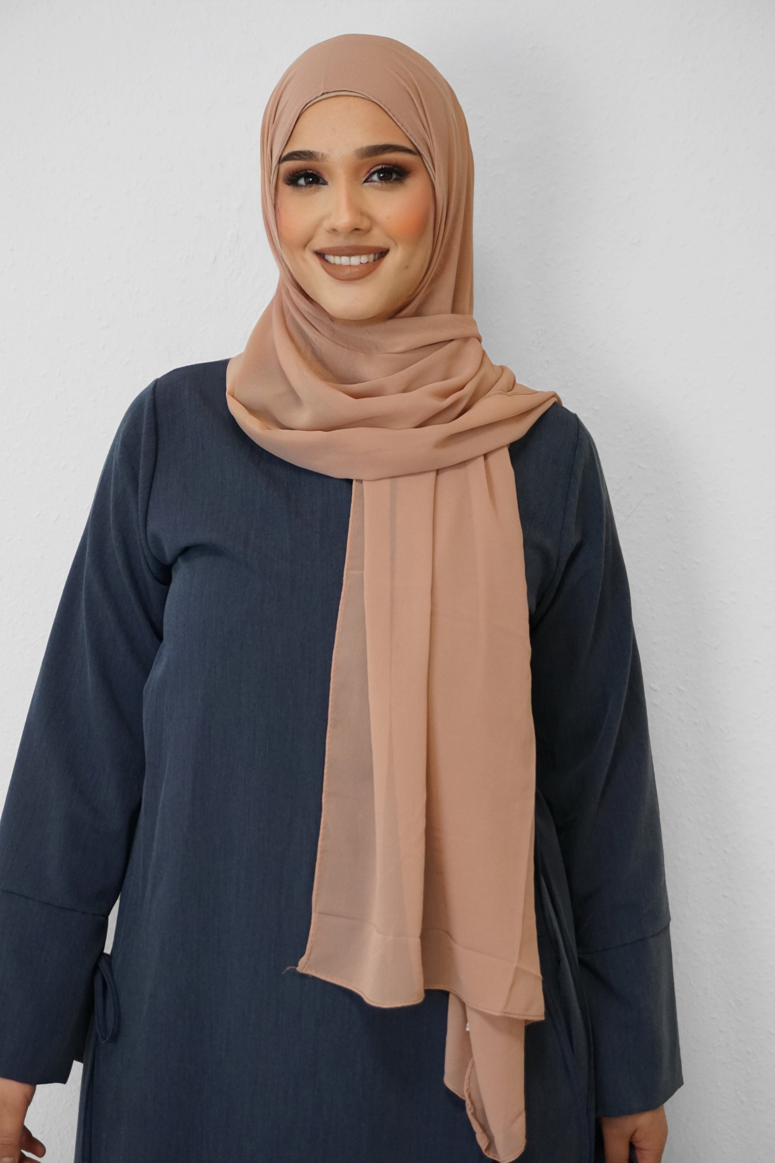 Chiffon Hijab Maira Karamellbeige 3