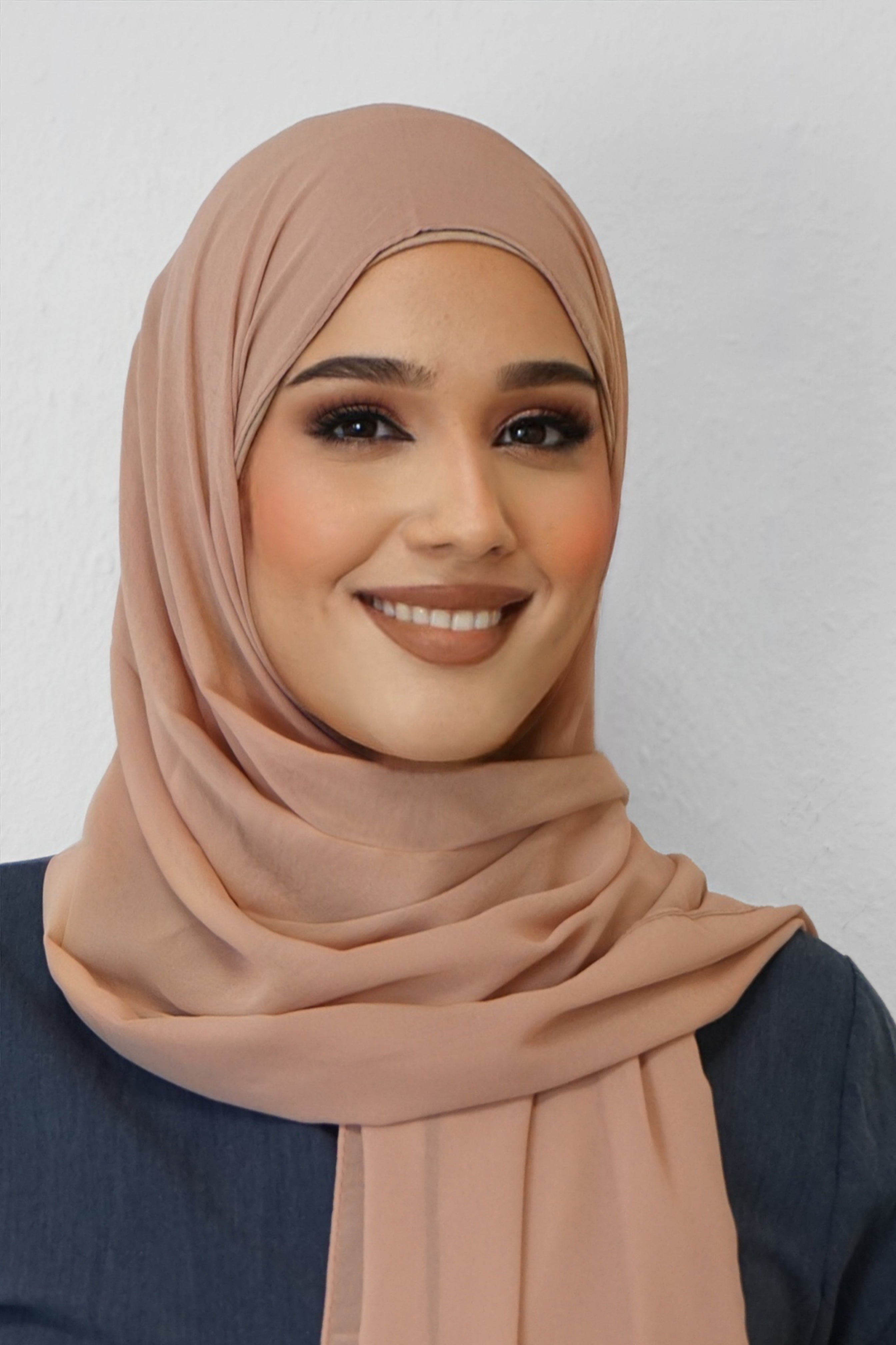 Chiffon Hijab Maira Karamellbeige 3