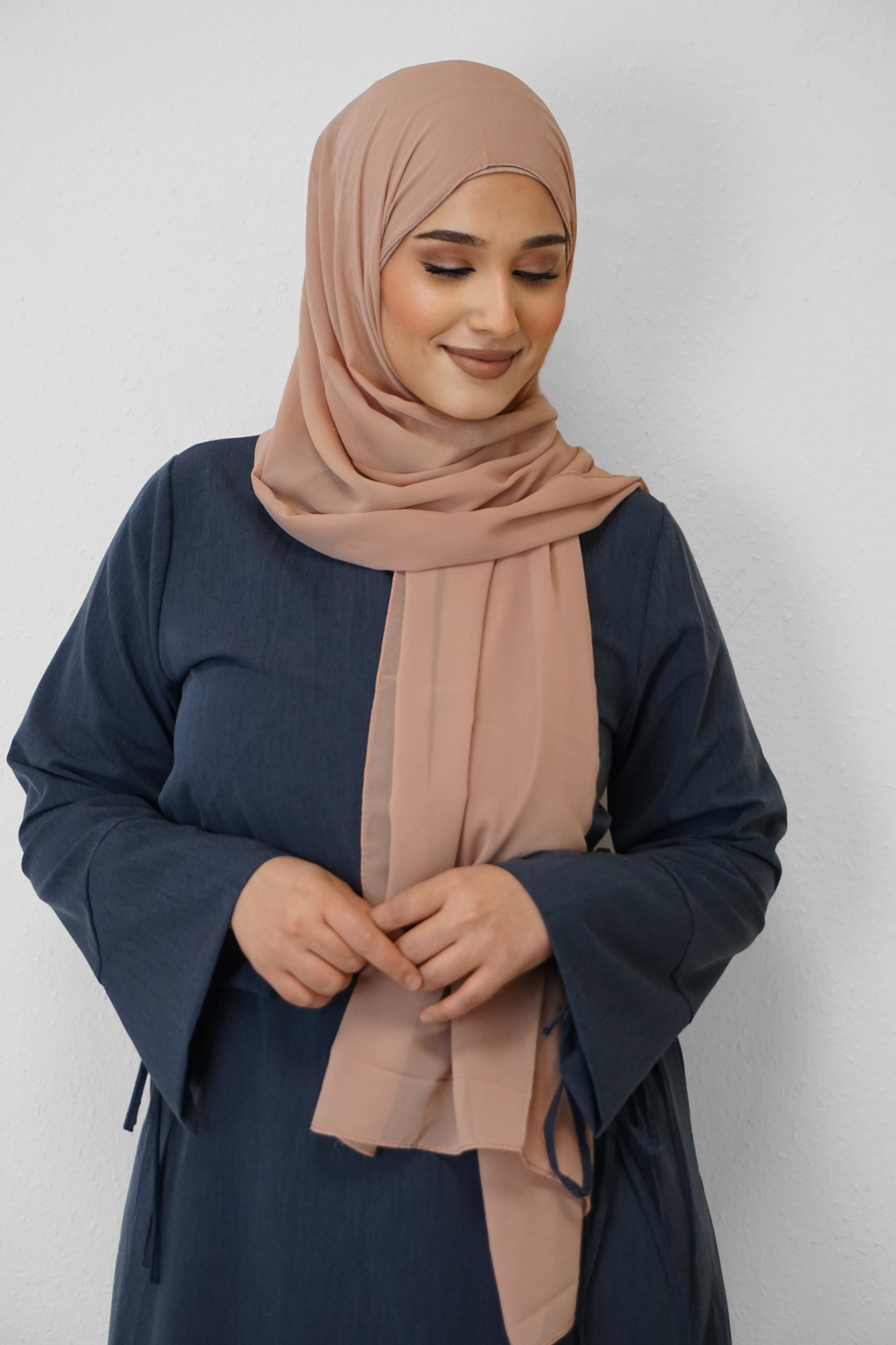 Chiffon Hijab Maira Karamellbeige 3