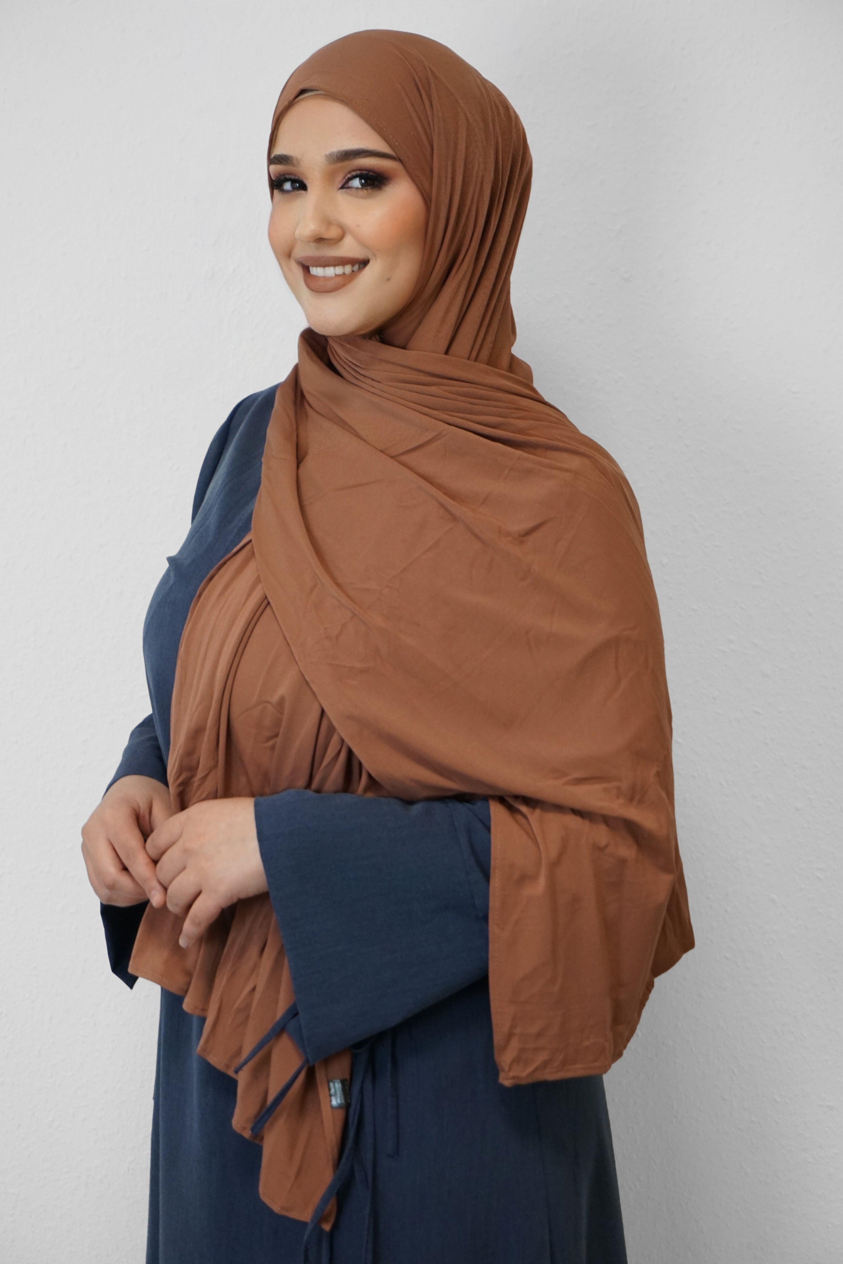 Premium Jersey Deluxe Hijab Rost