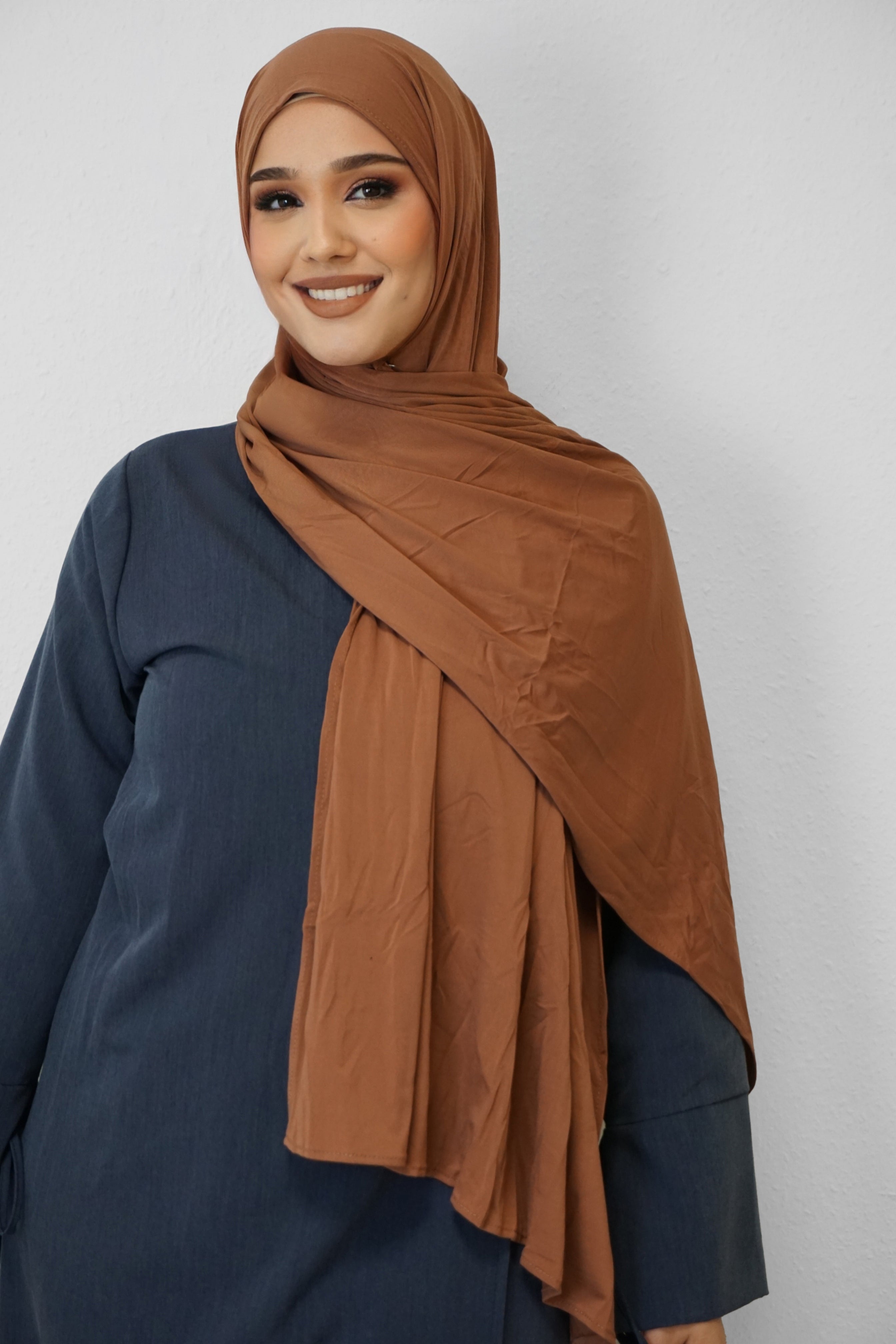 Premium Jersey Deluxe Hijab Rost