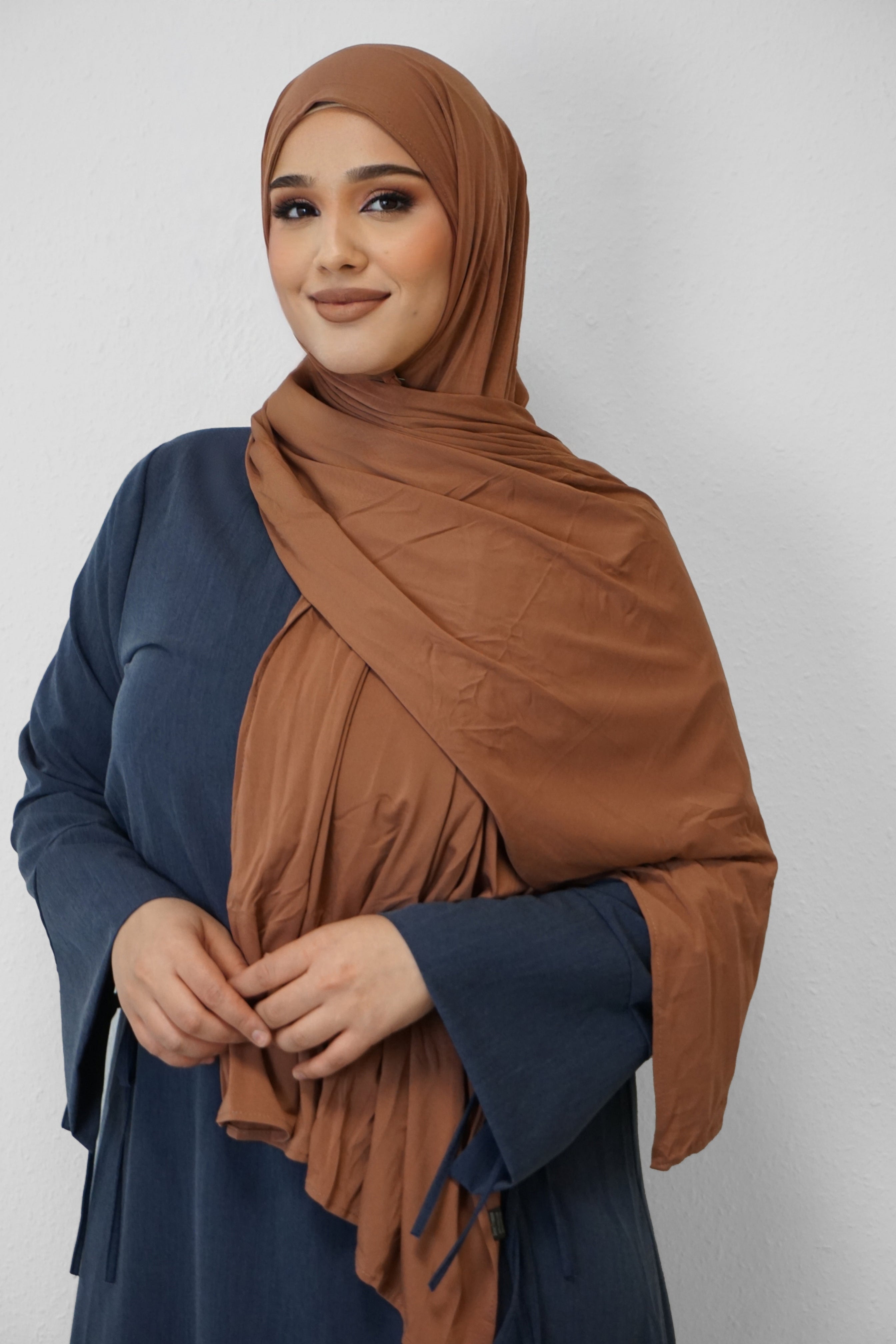 Premium Jersey Deluxe Hijab Rost