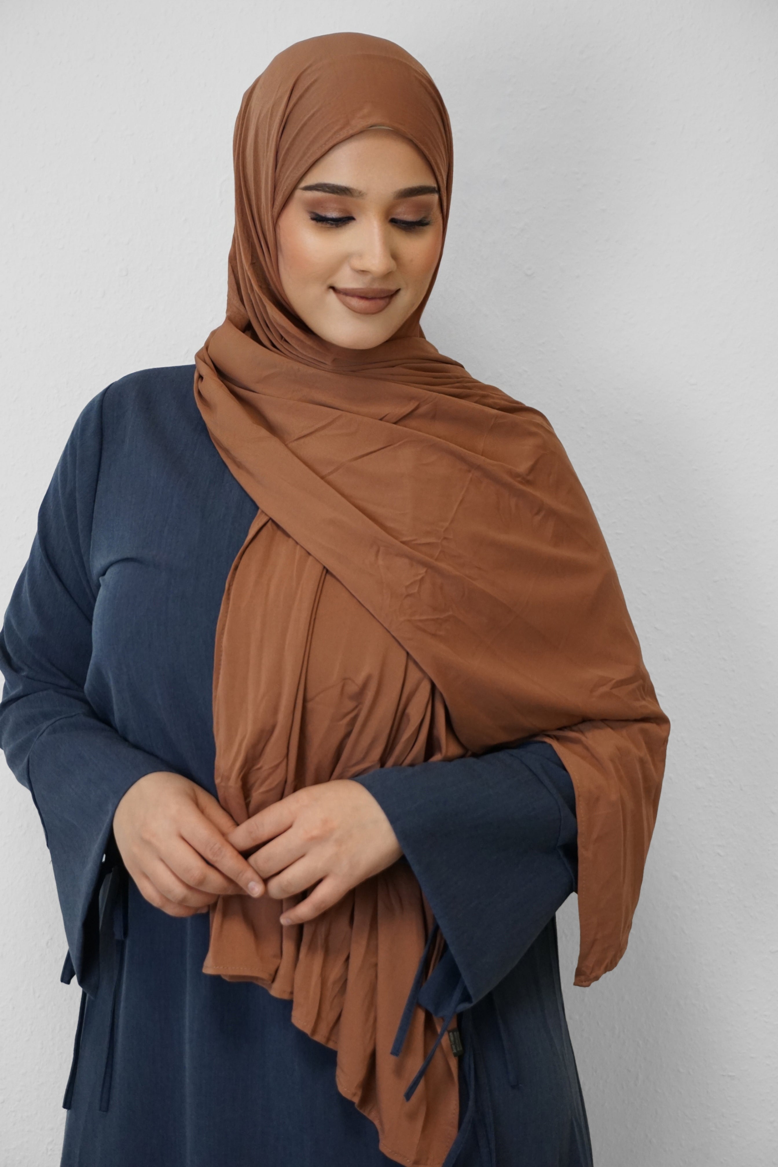 Premium Jersey Deluxe Hijab Rost