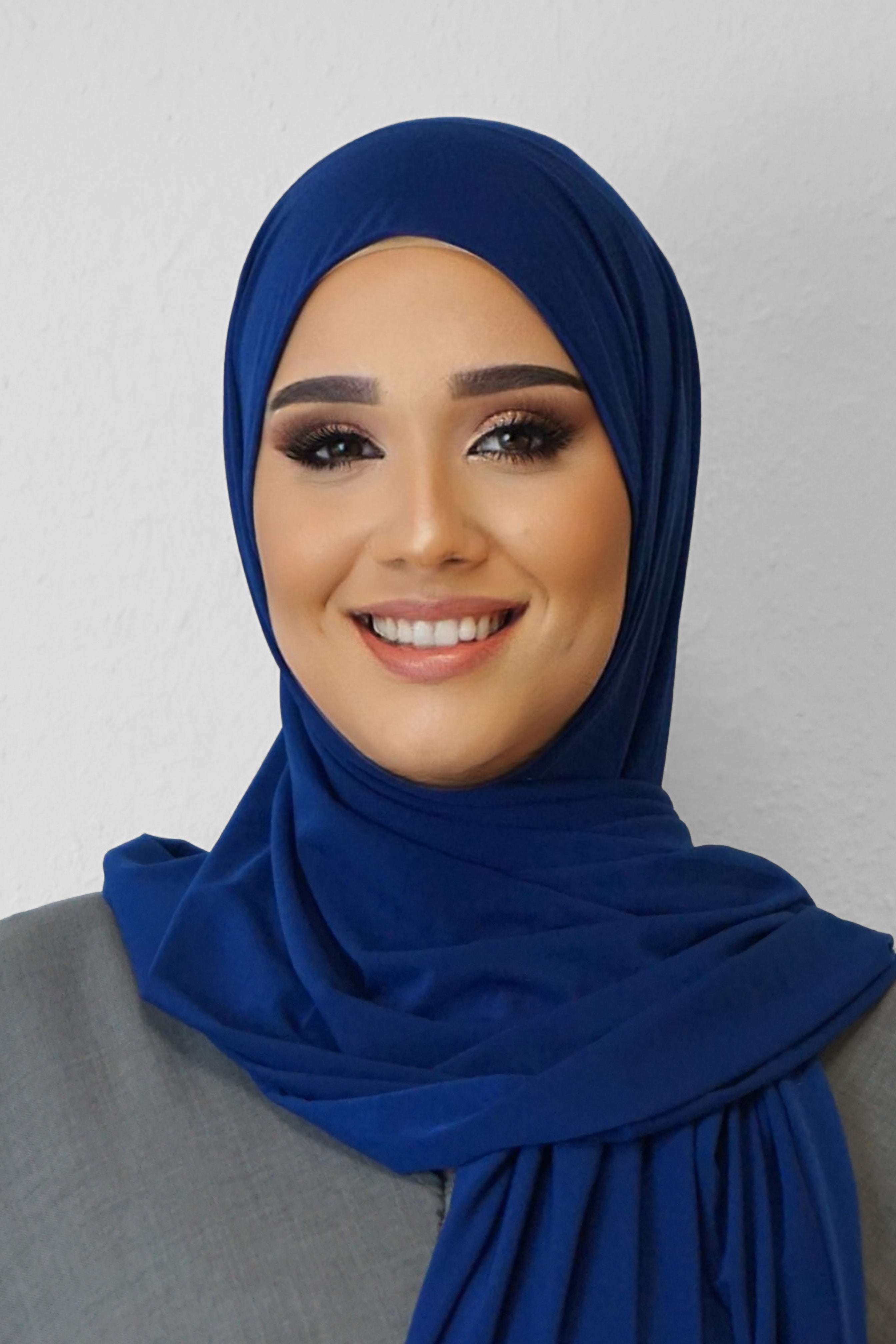 Premium Jersey Deluxe Wellenhijab Royalblau