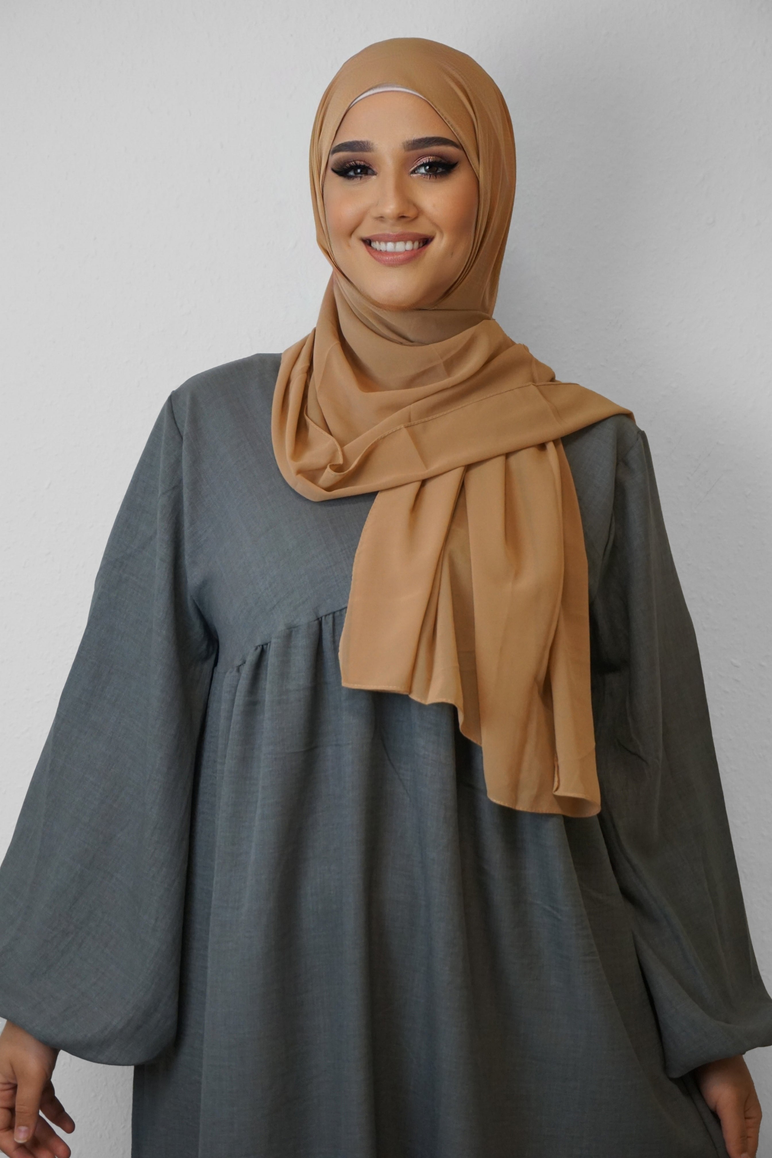 Chiffon Hijab Maira Schlammbraun