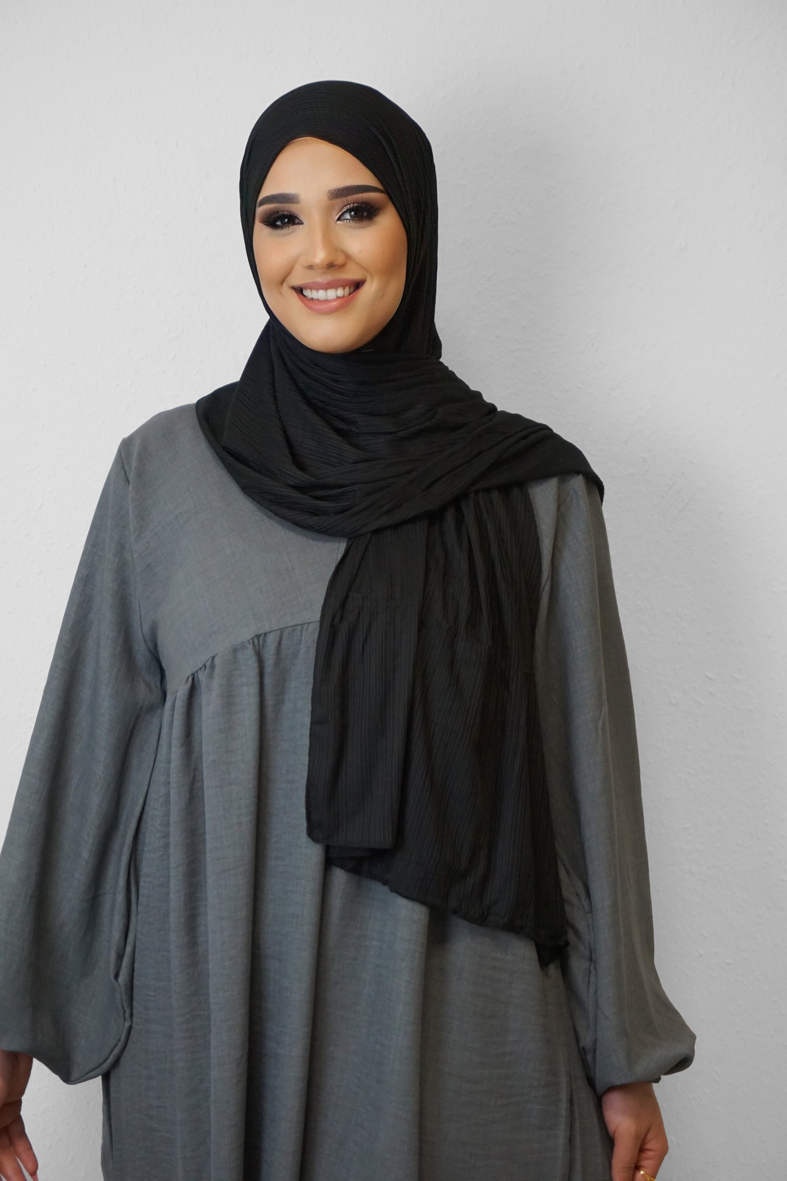 Jersey Ripped Fein Schwarz