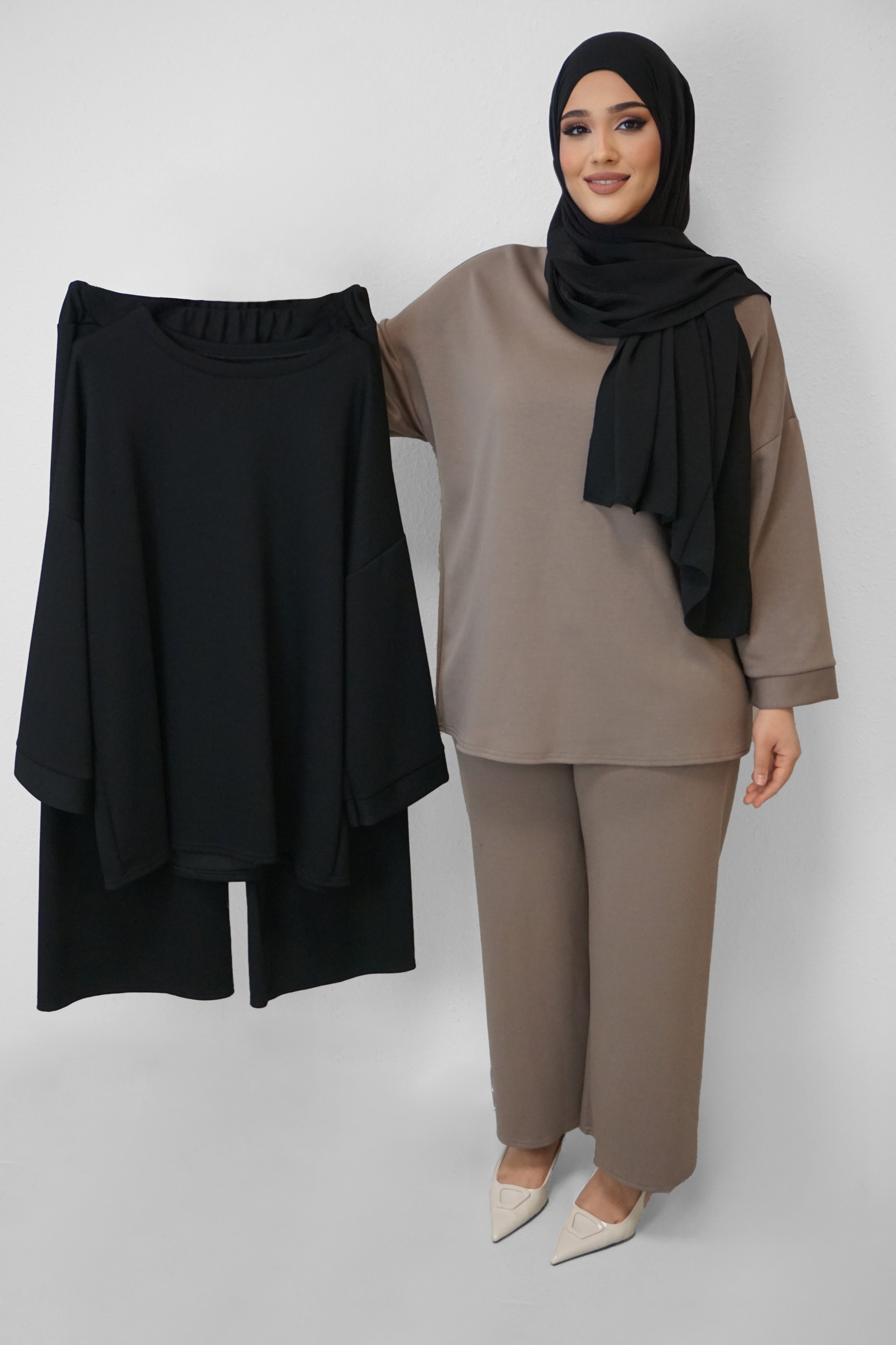 Zwei-Teiler Hose Medine Schwarz