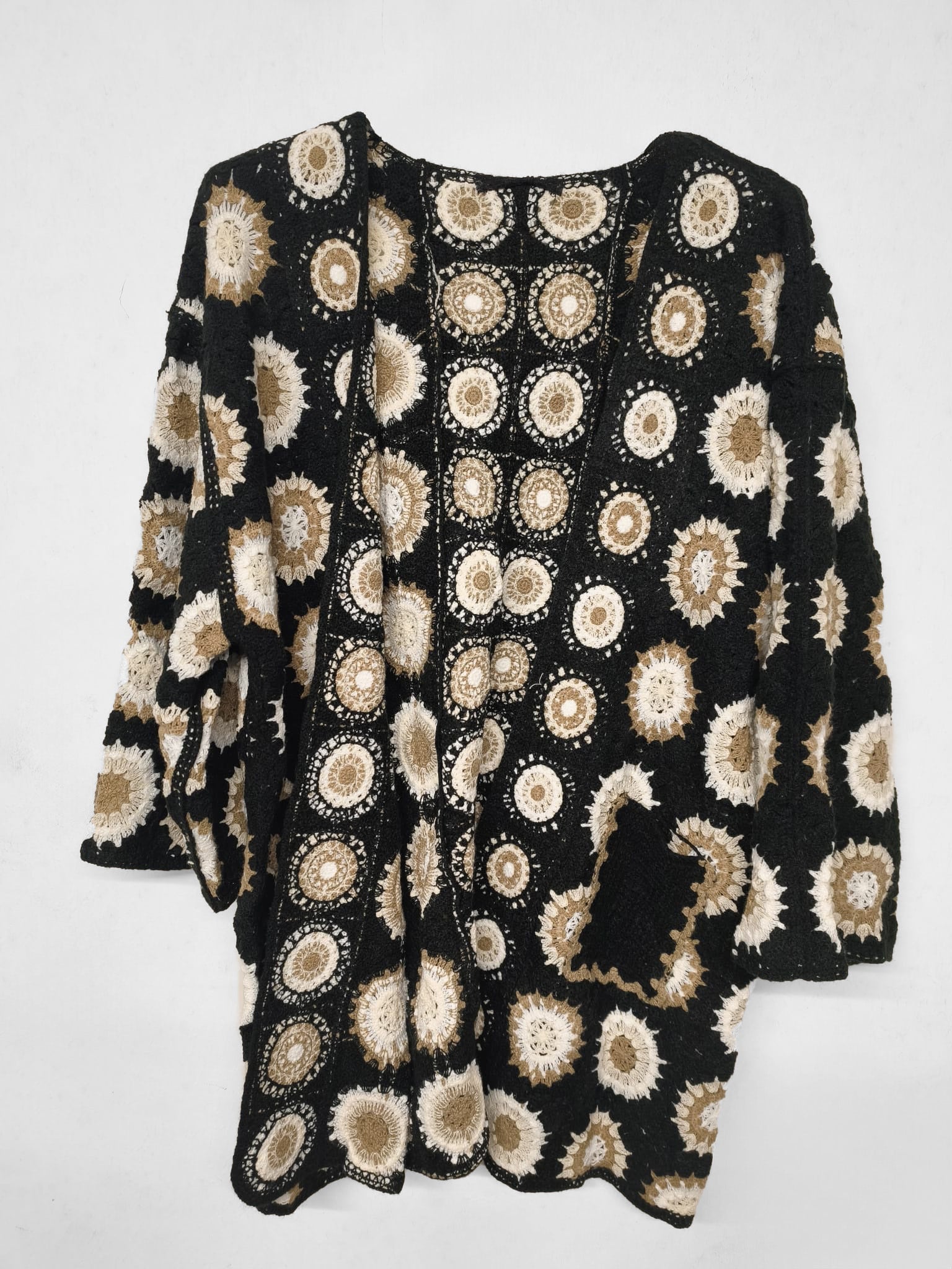 Grobstrick Cardigan Fenya Schwarz