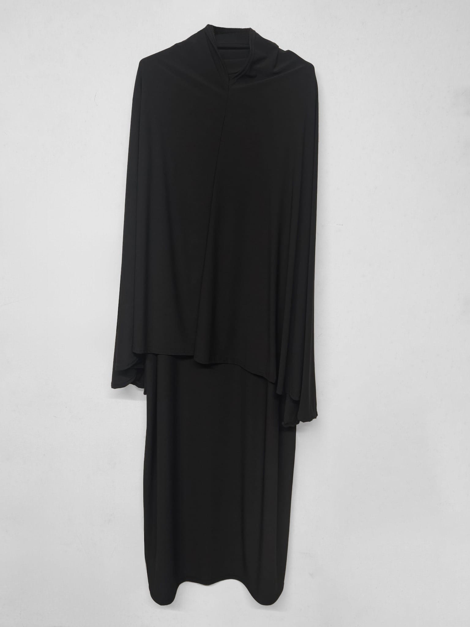 Zwei-Teiler Abaya Vessara Schwarz