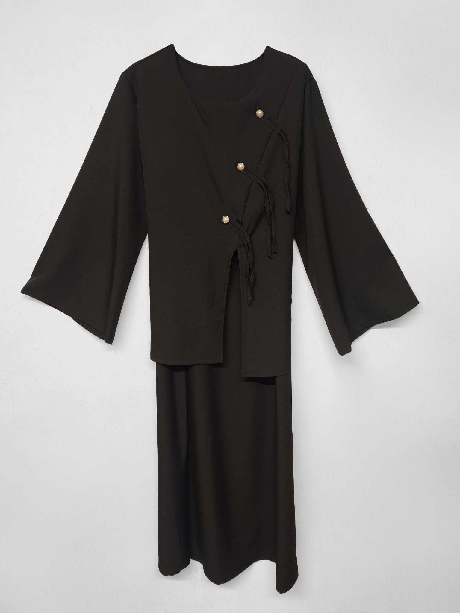 Zwei-Teiler Abaya Mirelle Schwarz