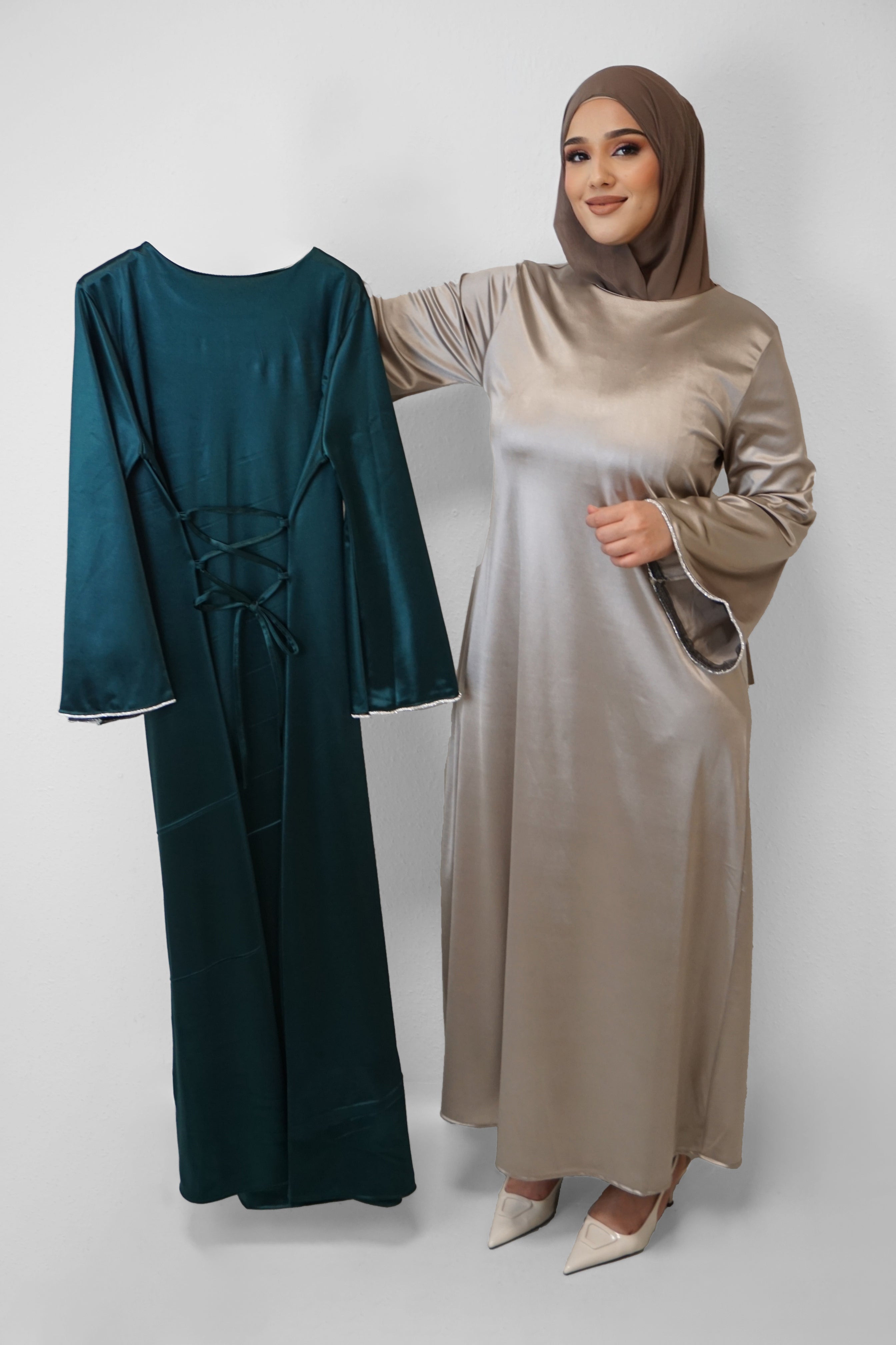 Abaya Salia Smaragdgrün