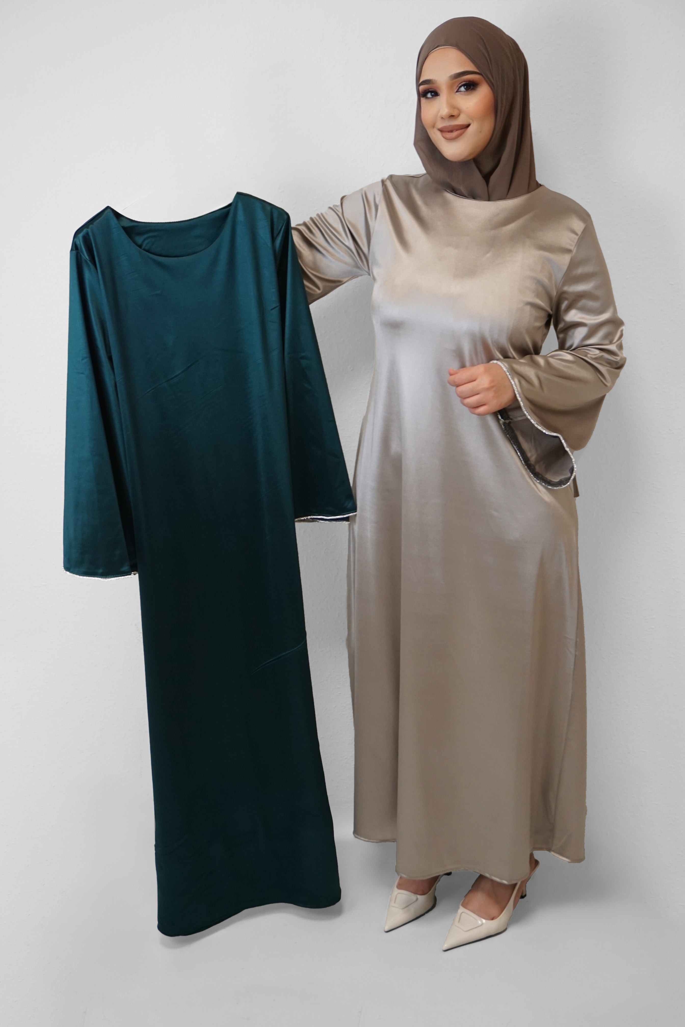 Abaya Salia Smaragdgrün