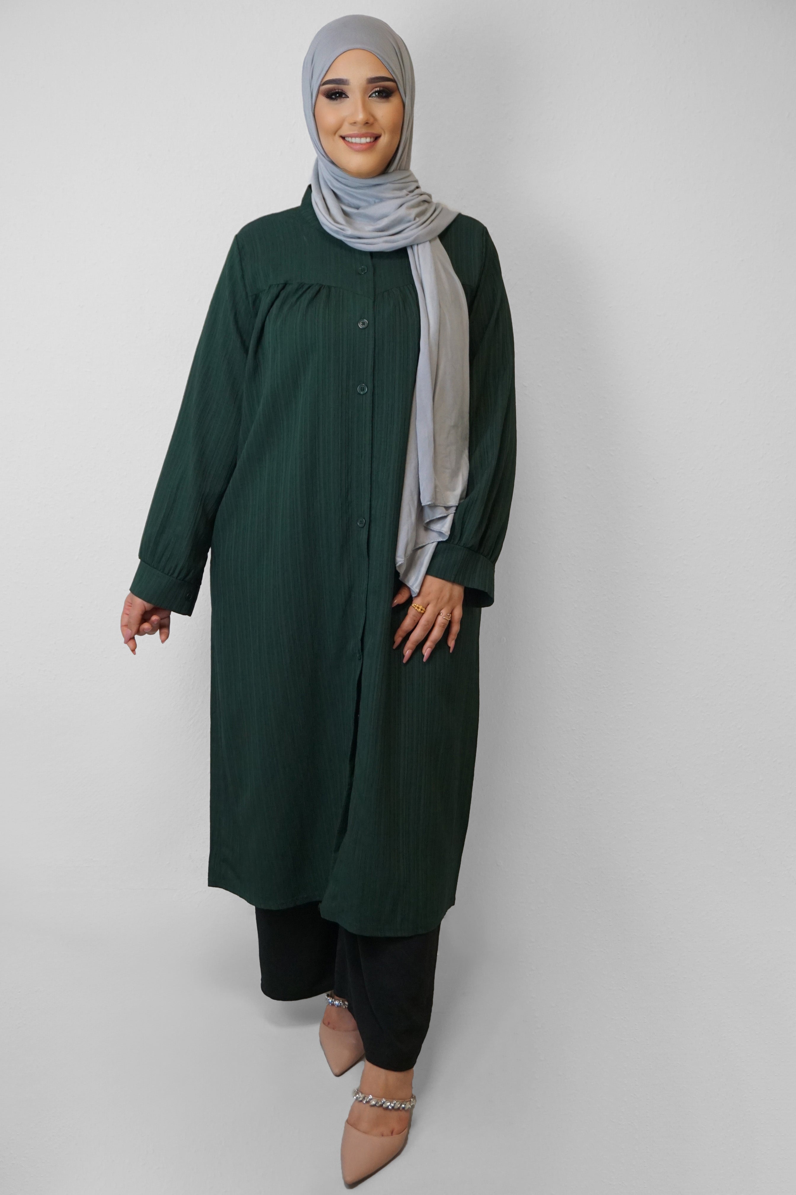 Tunika Selim mit Tasche Smaragdgrün