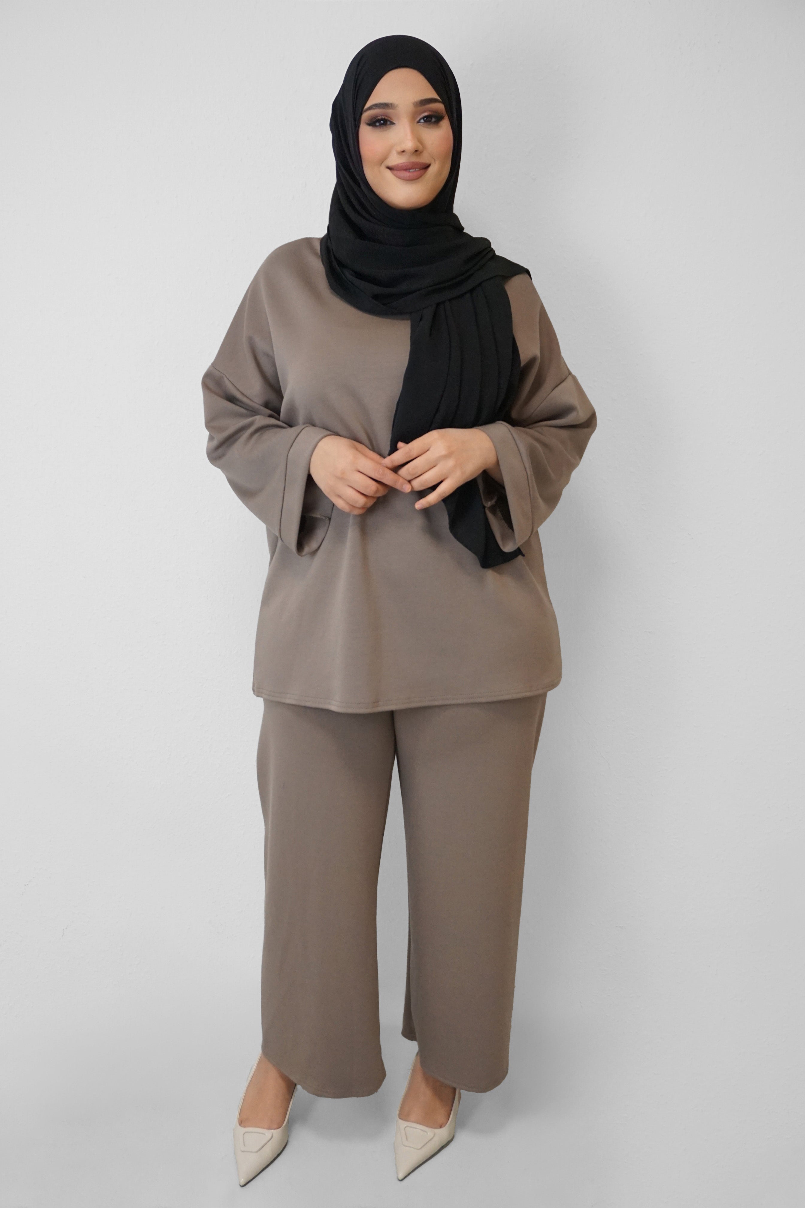 Zwei-Teiler Hose Medine Taupe