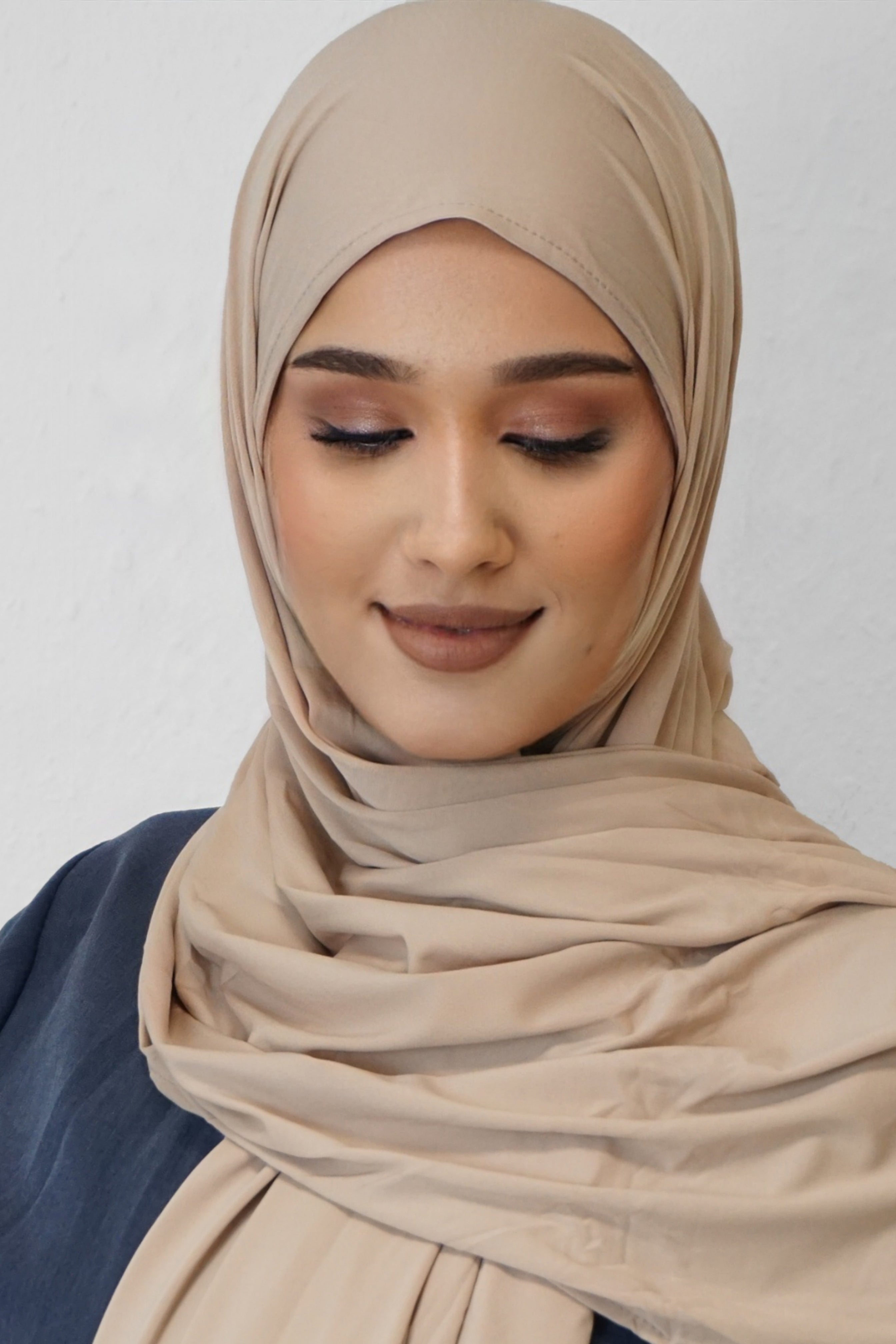 Premium Jersey Deluxe Hijab Taupe