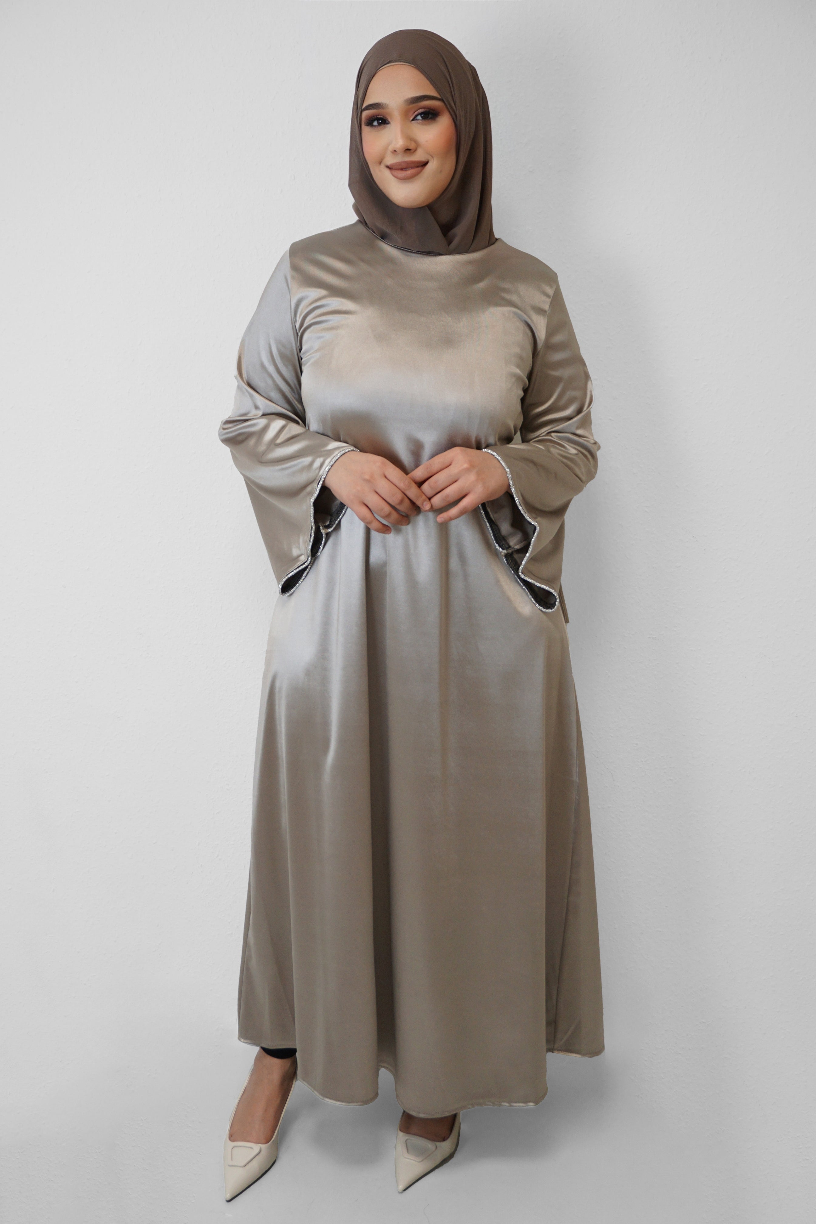 Abaya Salia Taupe