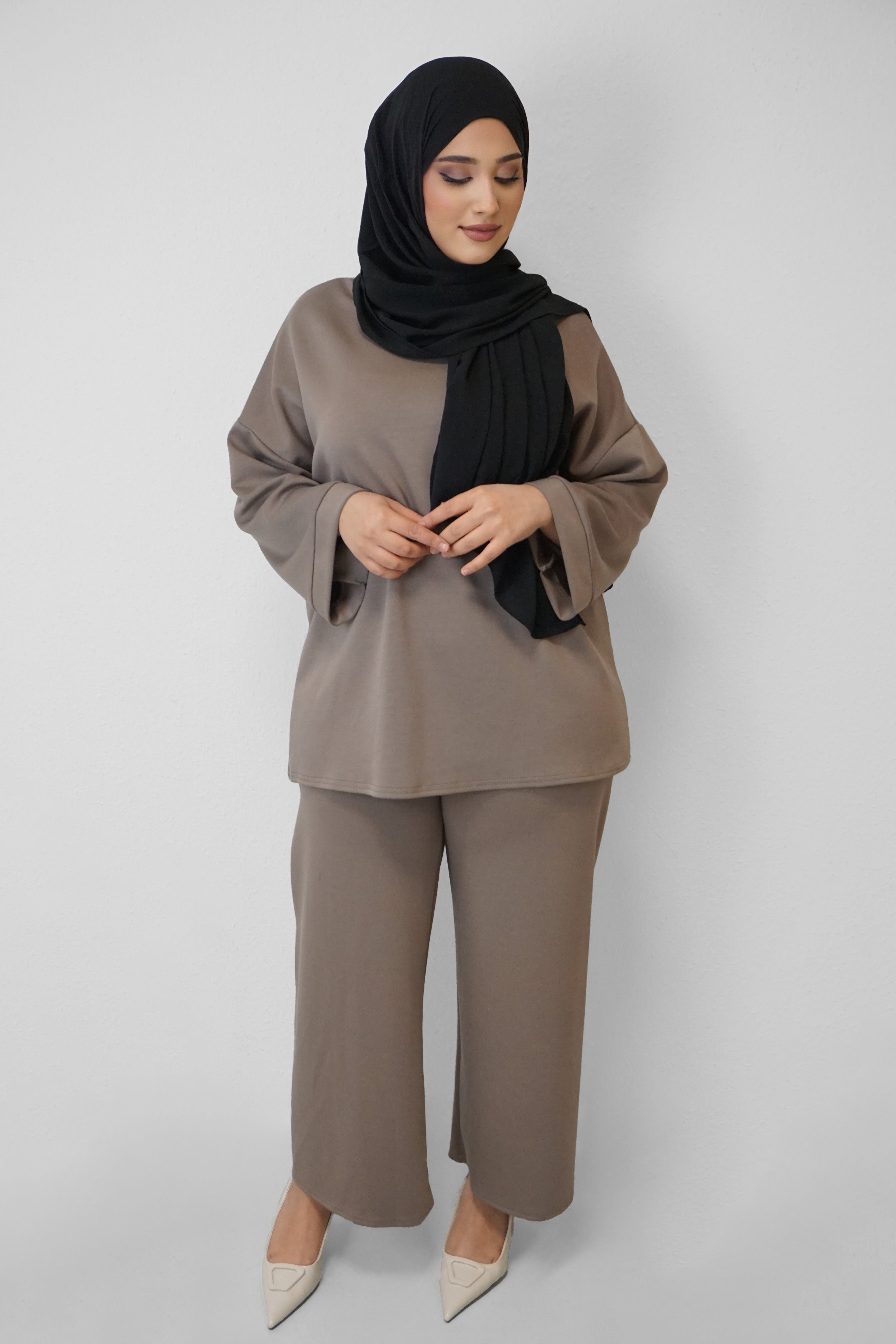 Zwei-Teiler Hose Medine Taupe