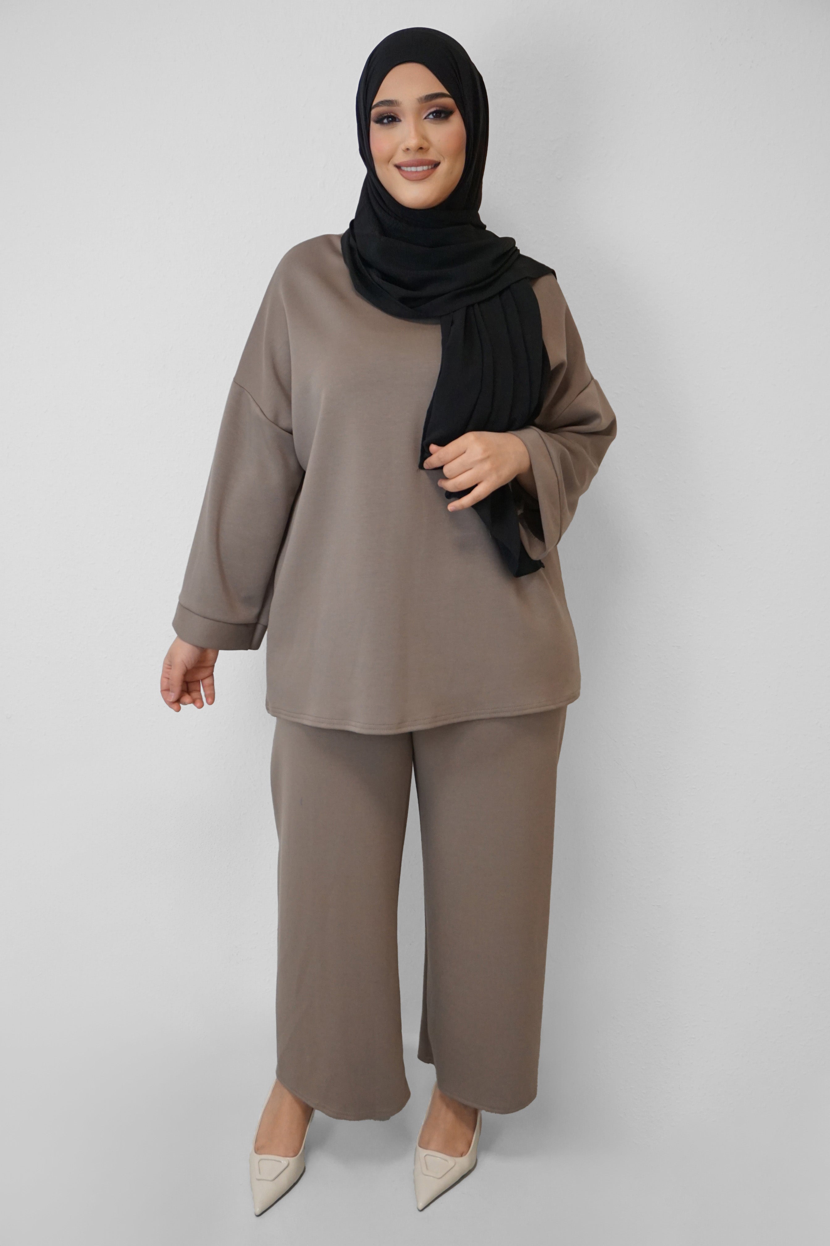 Zwei-Teiler Hose Medine Taupe