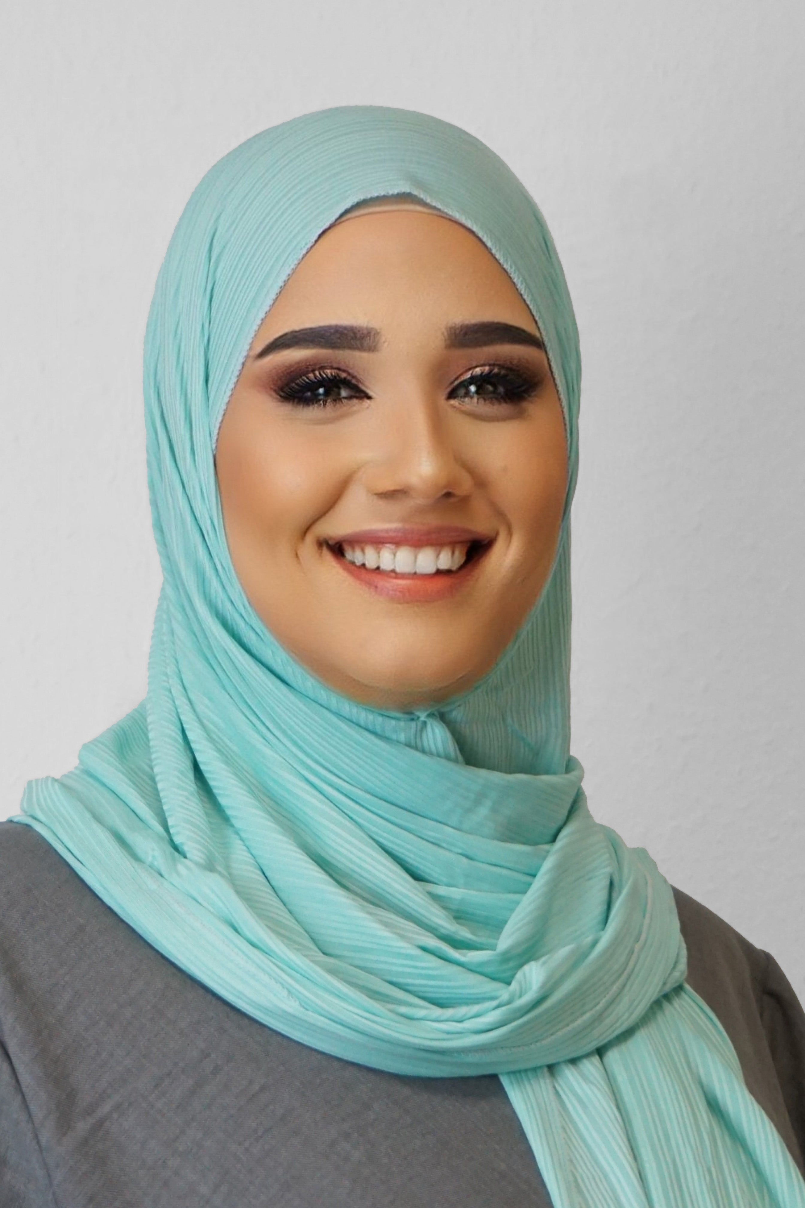 Jersey Ripped Fein Türkisblau