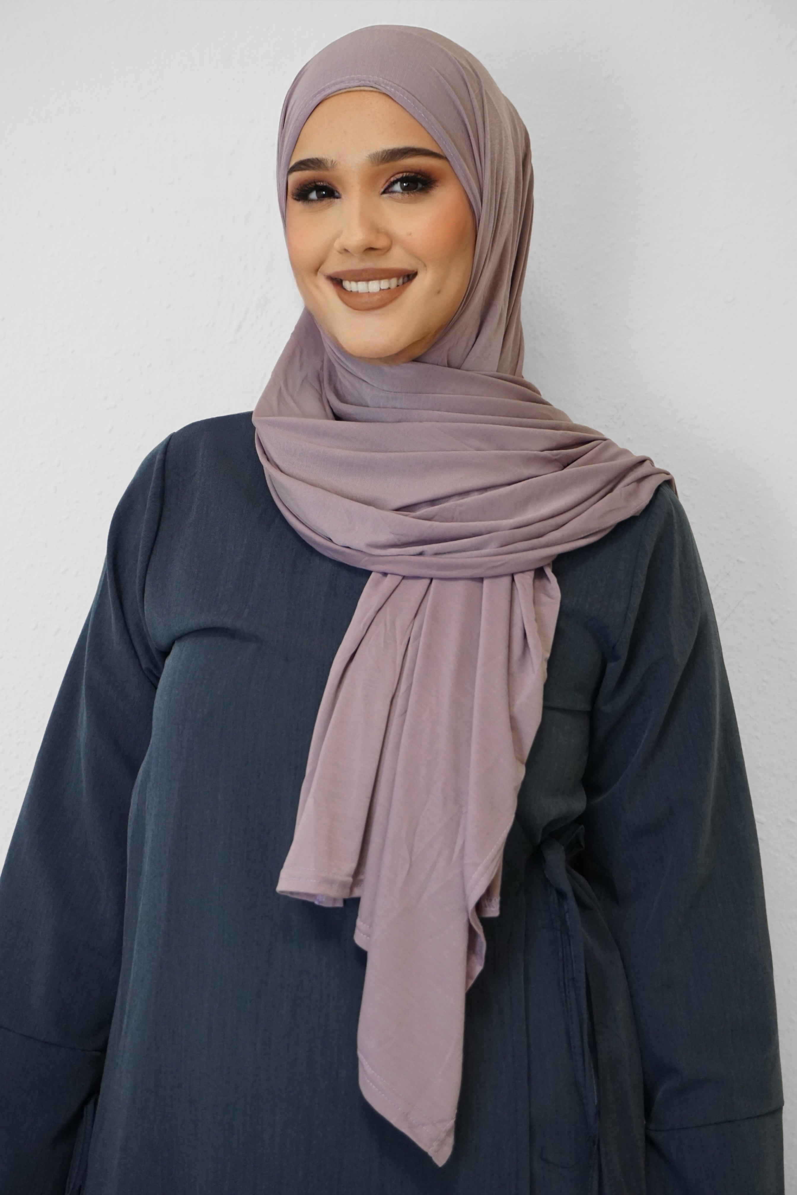 Premium Jersey Hijab Violett