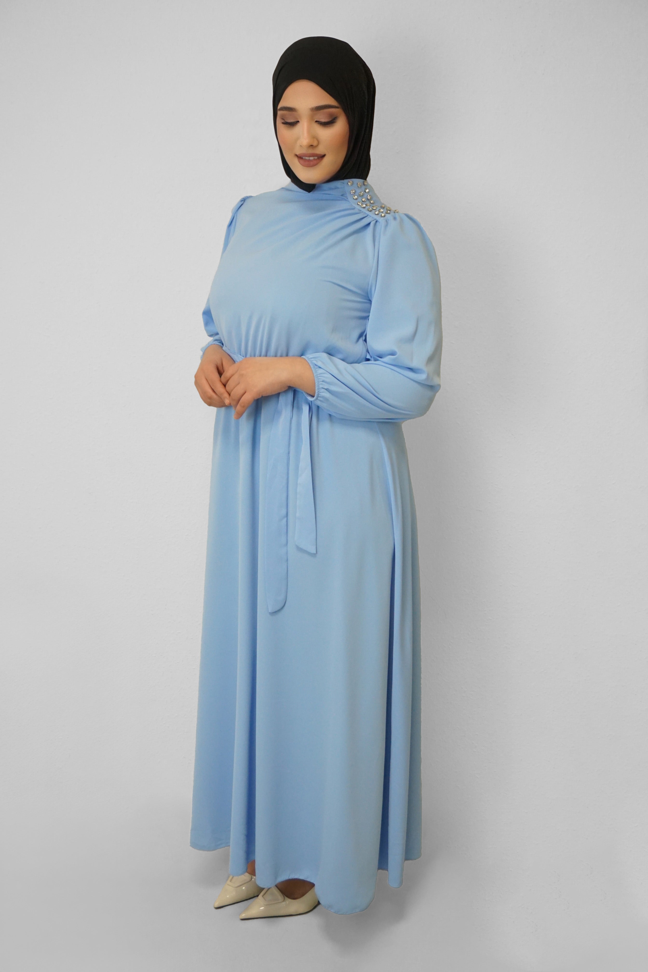 Abaya Adna Wasserblau