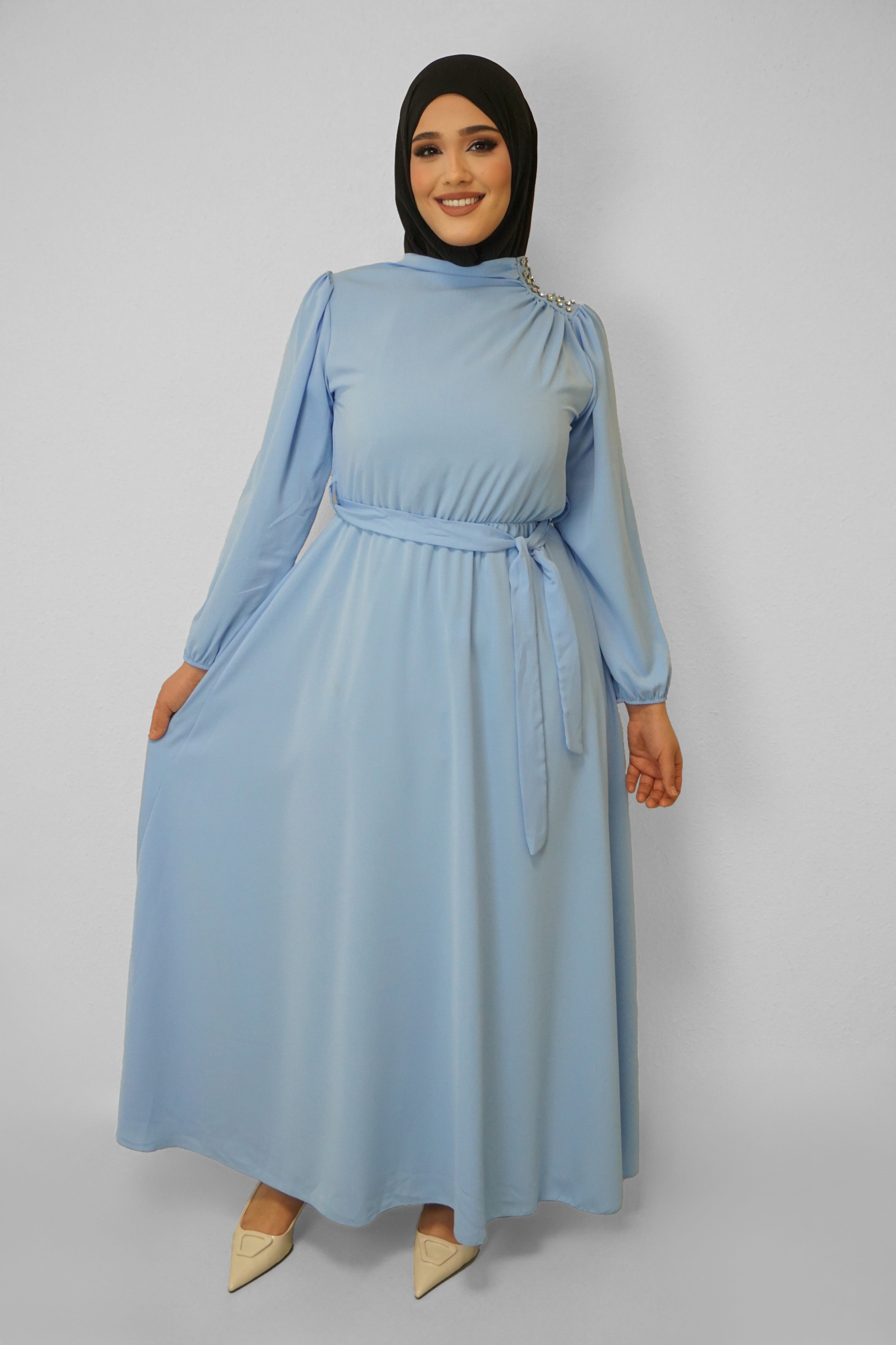 Abaya Adna Wasserblau