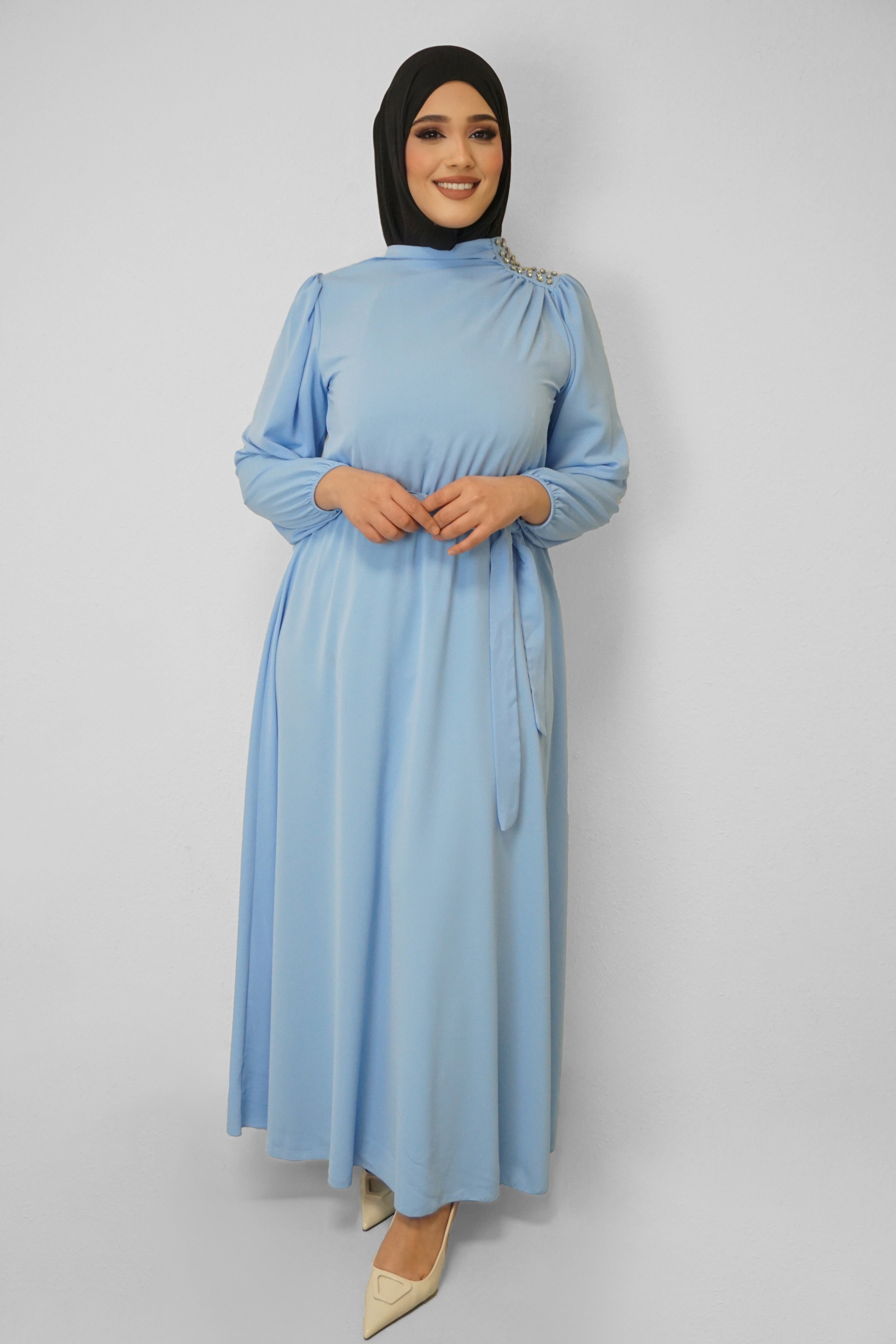 Abaya Adna Wasserblau