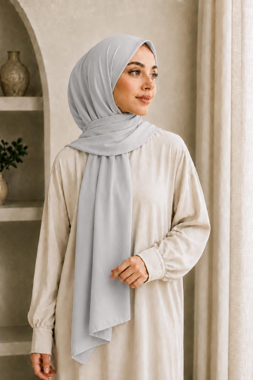 Modal Hijab Hellgrau