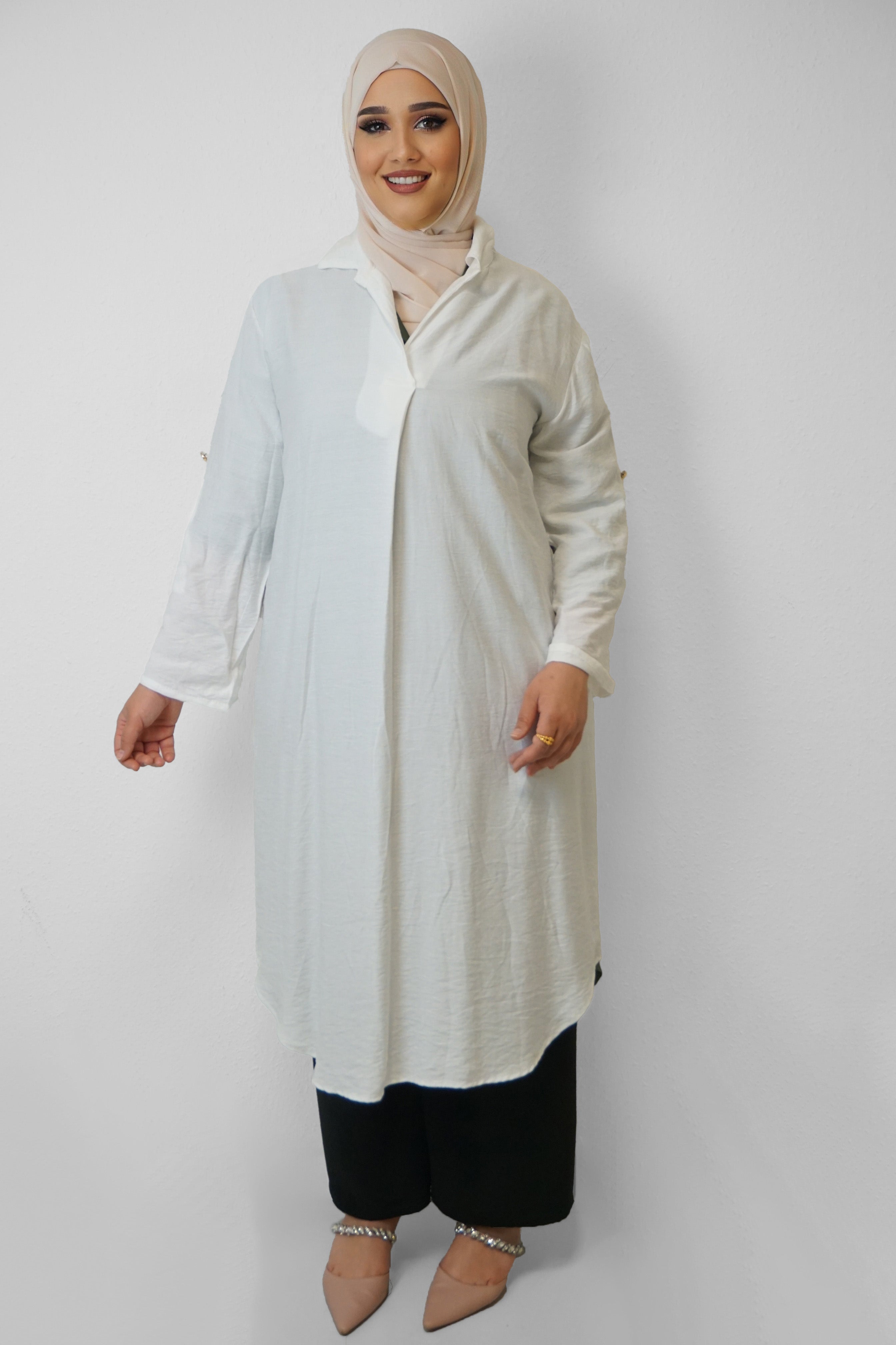Tunika Nesrin Weiß
