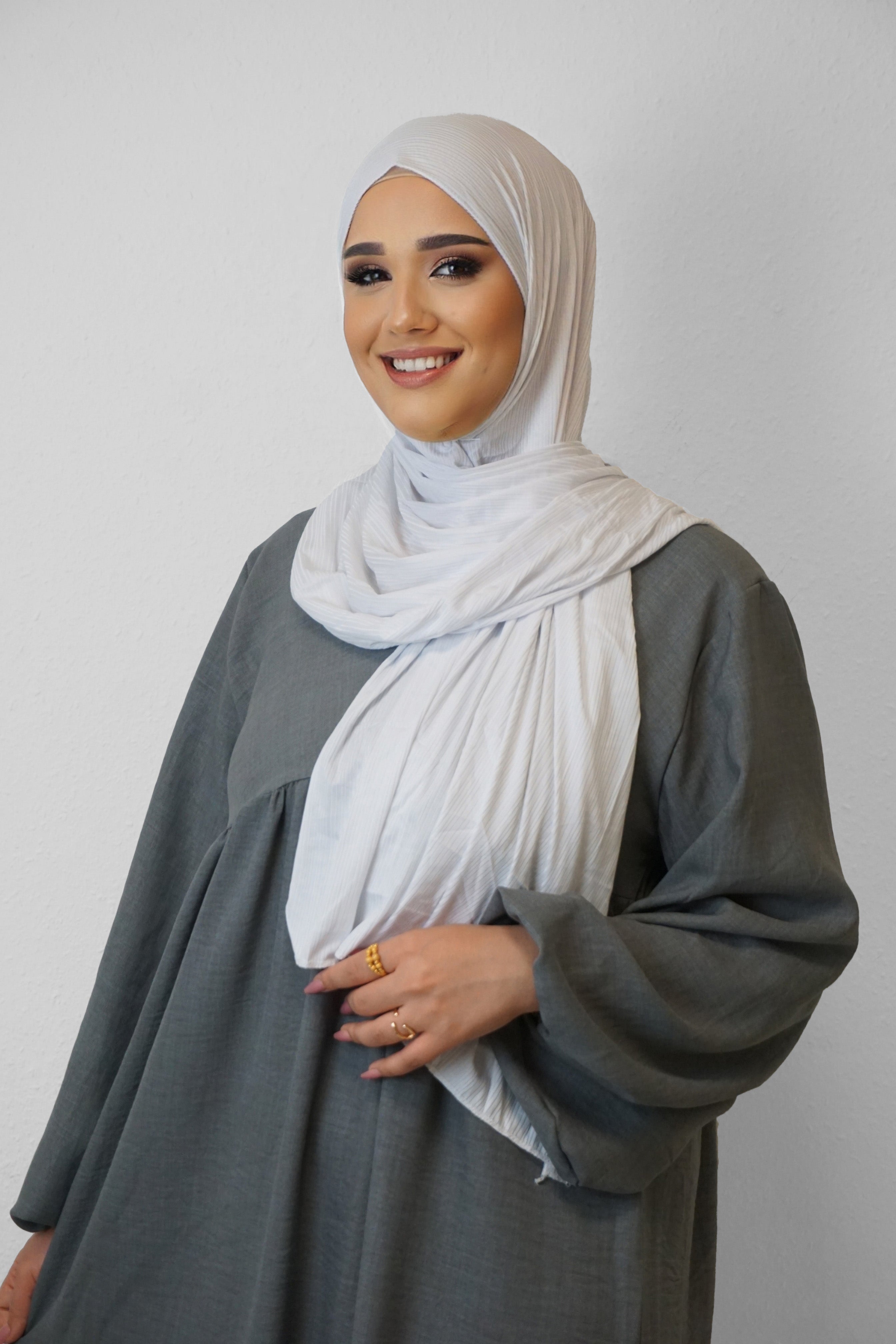 Jersey Ripped Fein Weiß