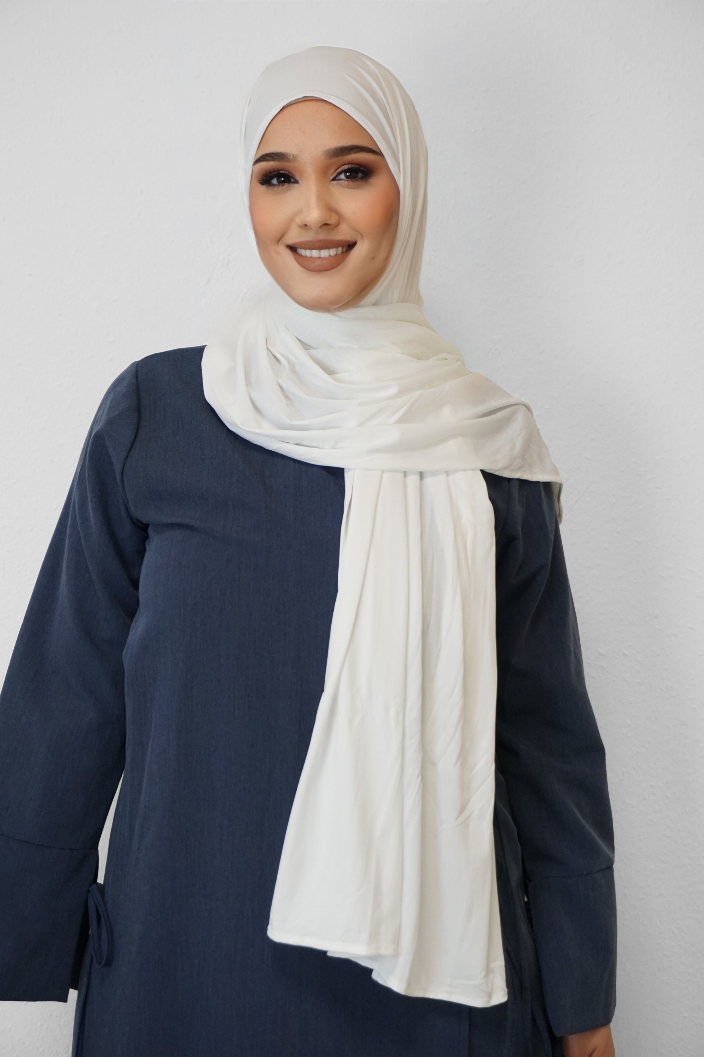 Premium Jersey Deluxe Hijab Weiss