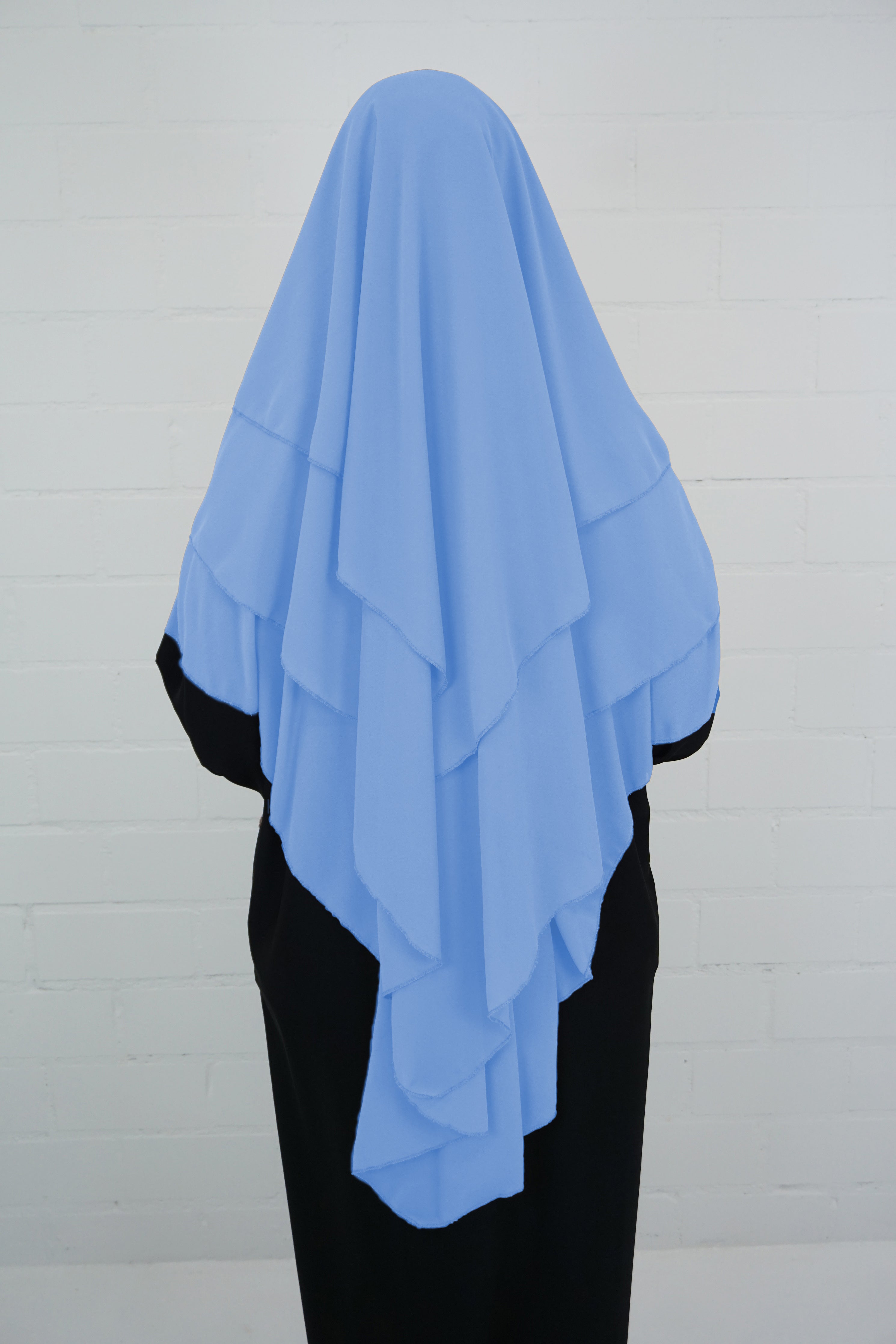 Khimar 3-lagig Hellblau