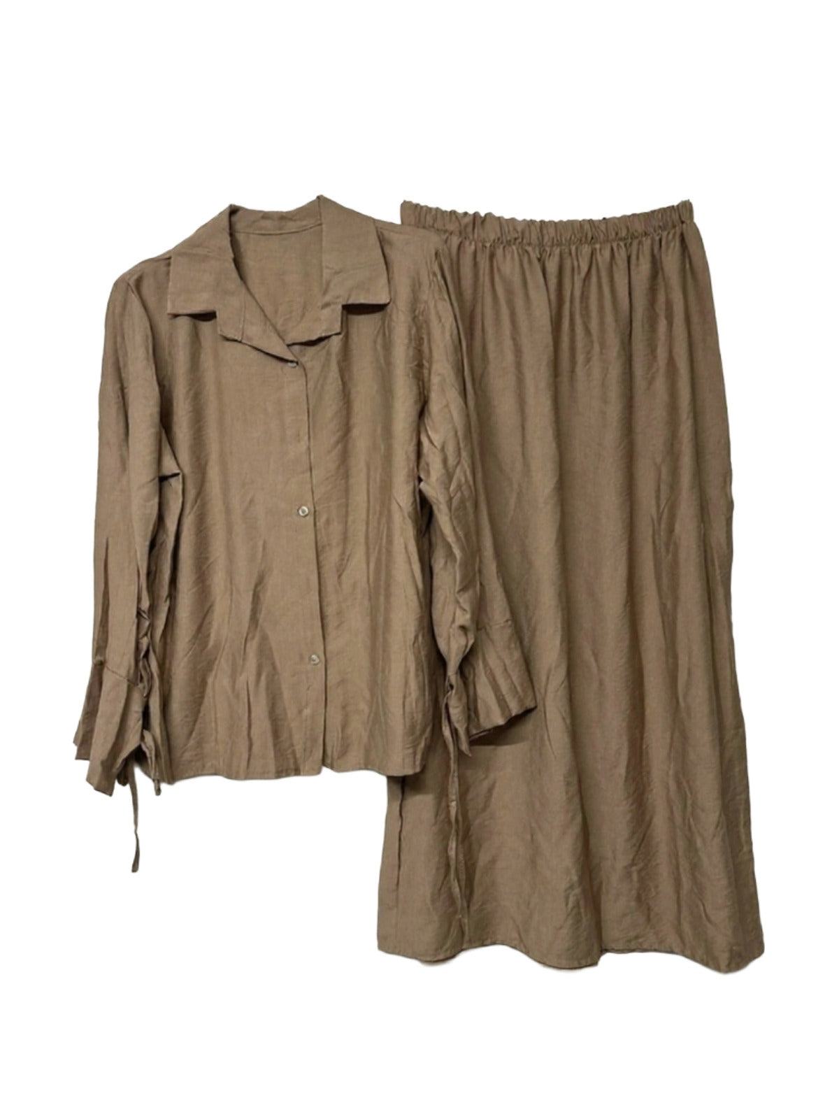 Zwei-Teiler Rock Morwen Taupe