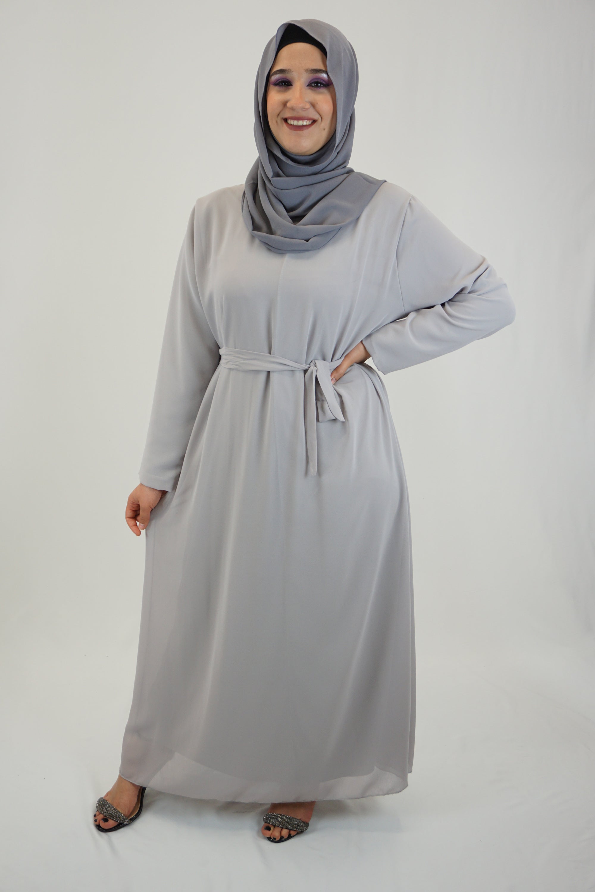 Kleid Eshaal Hellgrau