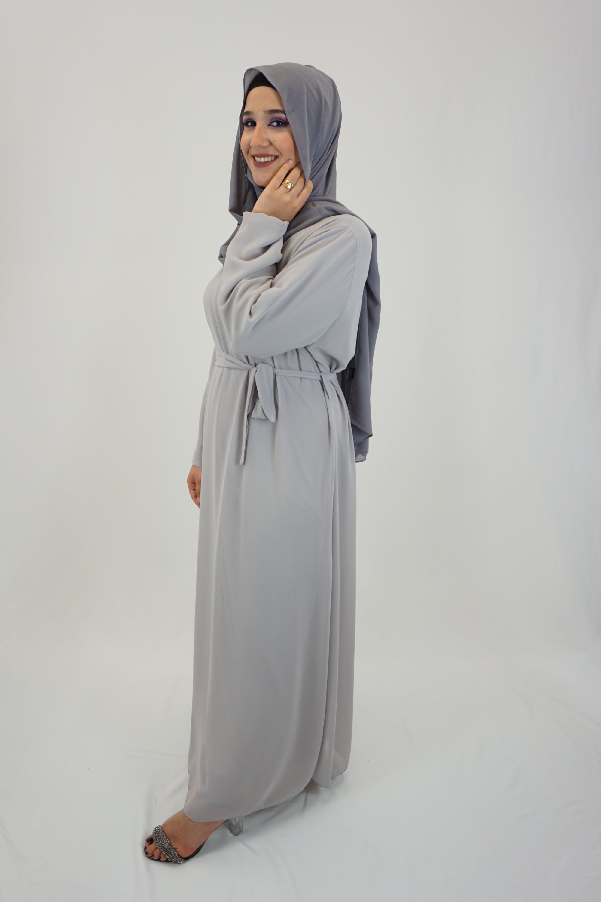 Kleid Eshaal Hellgrau