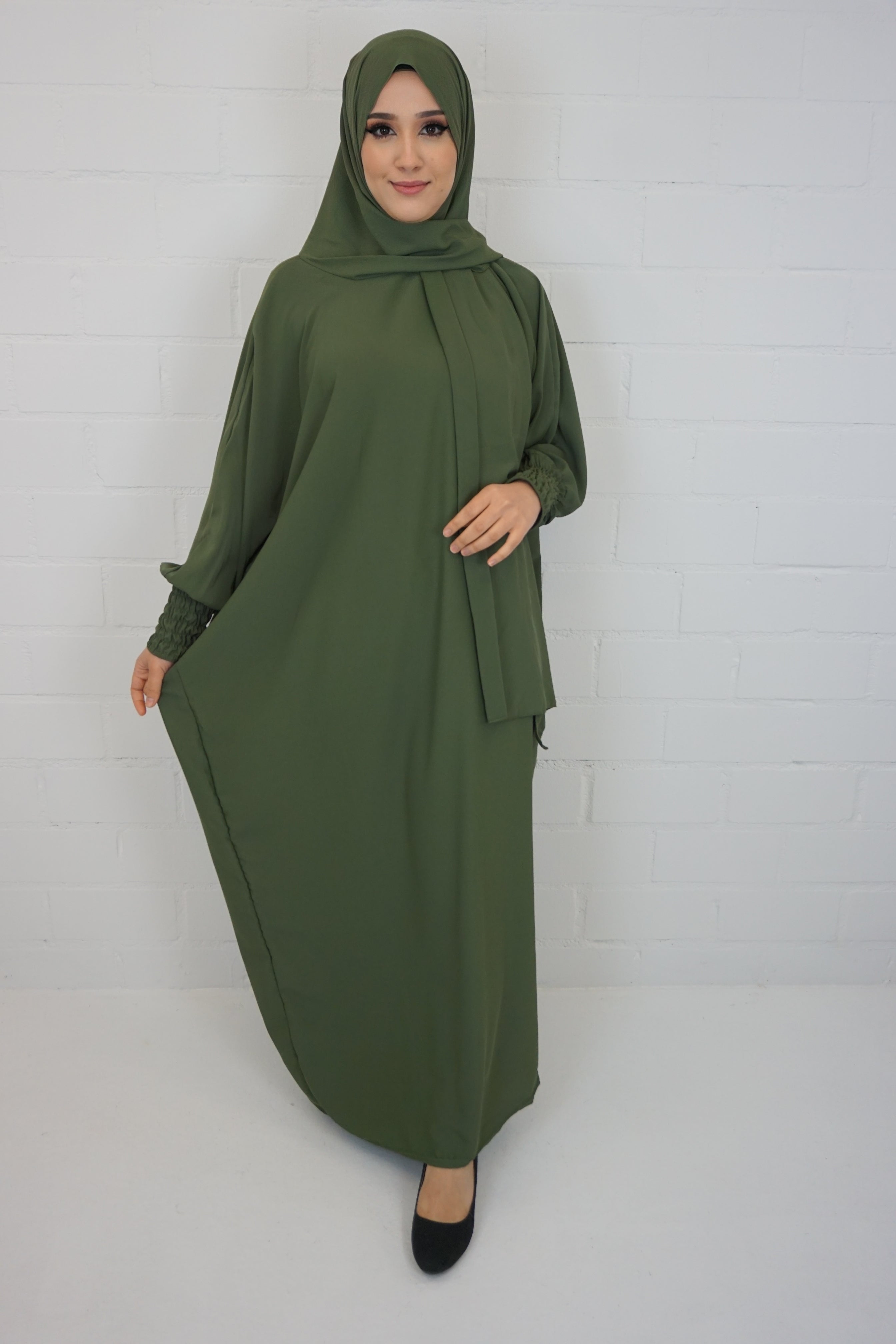 Hijab-Abaya 2 Oliv