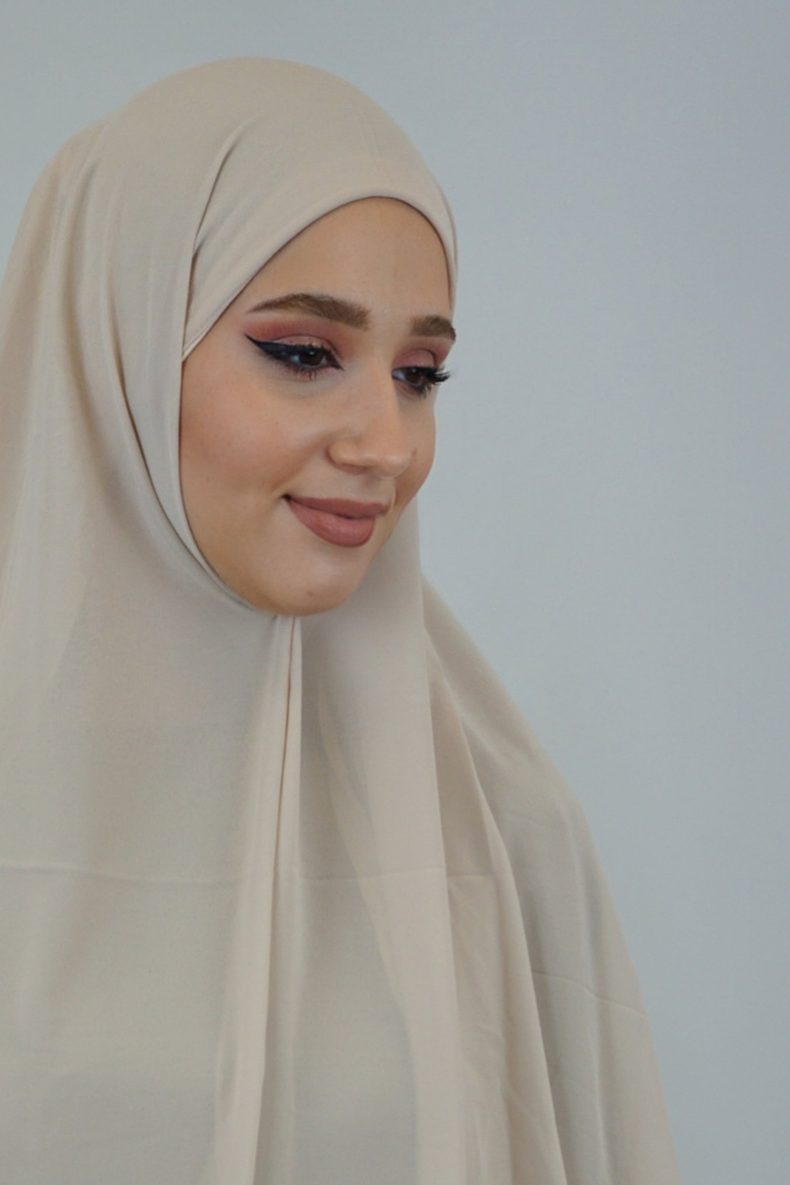 Chiffon FertigHijab Sandbeige