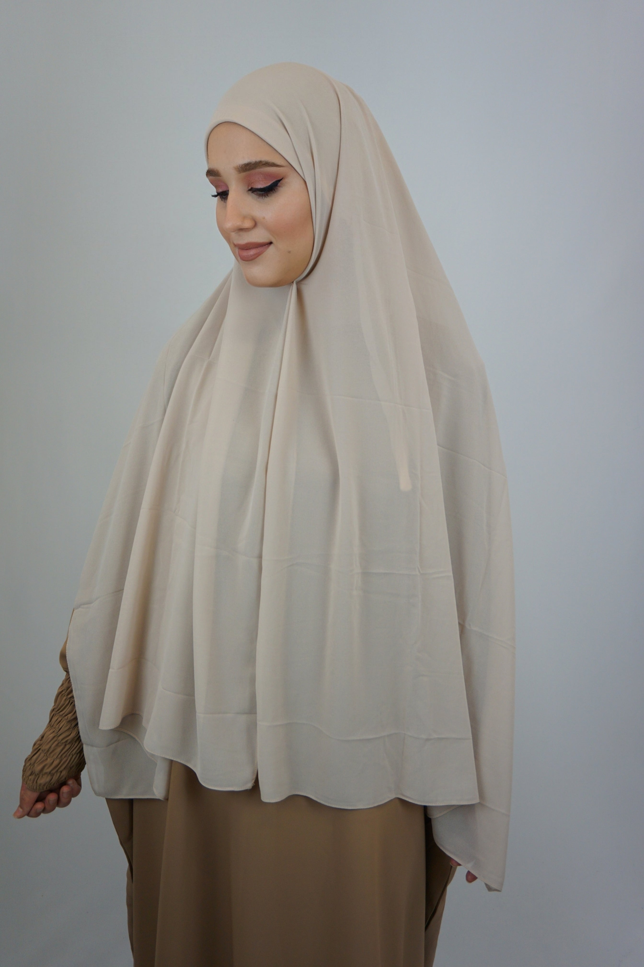 Chiffon FertigHijab Sandbeige
