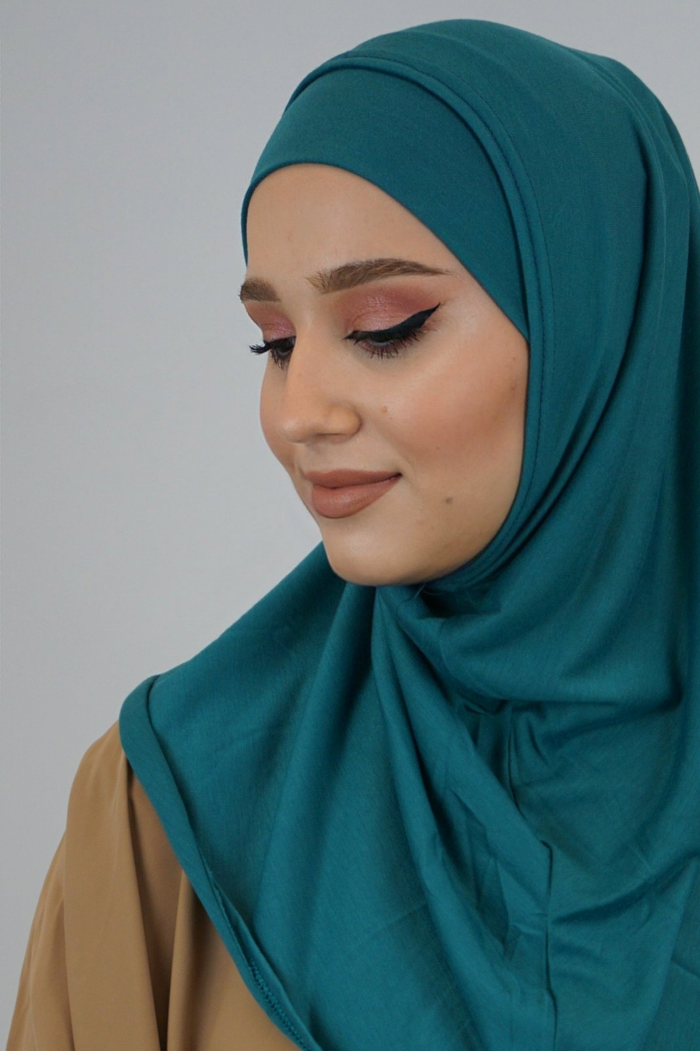 Jersey FertigHijab Zwei-Teiler Blautürkis