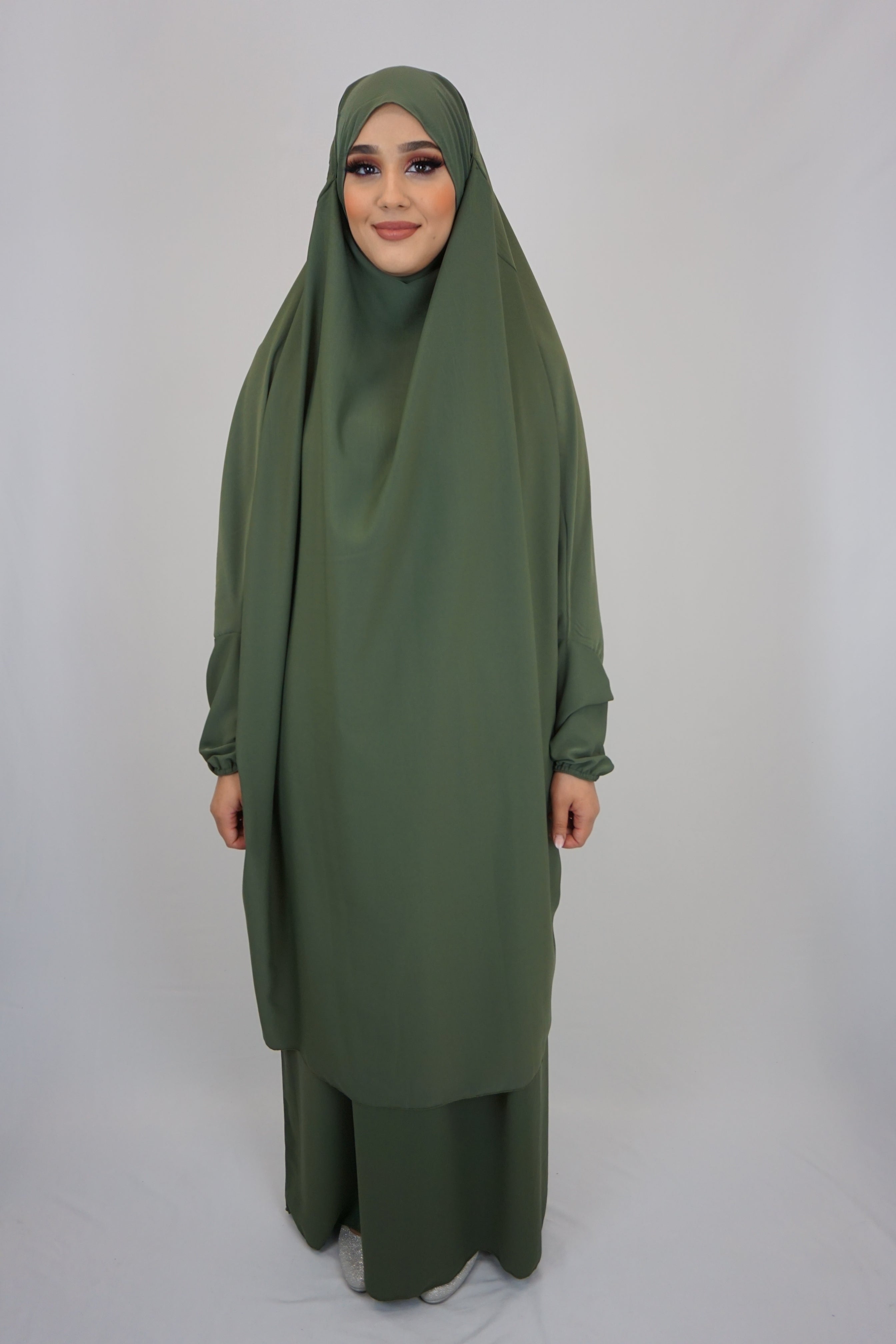 Jilbab Farheena Grün