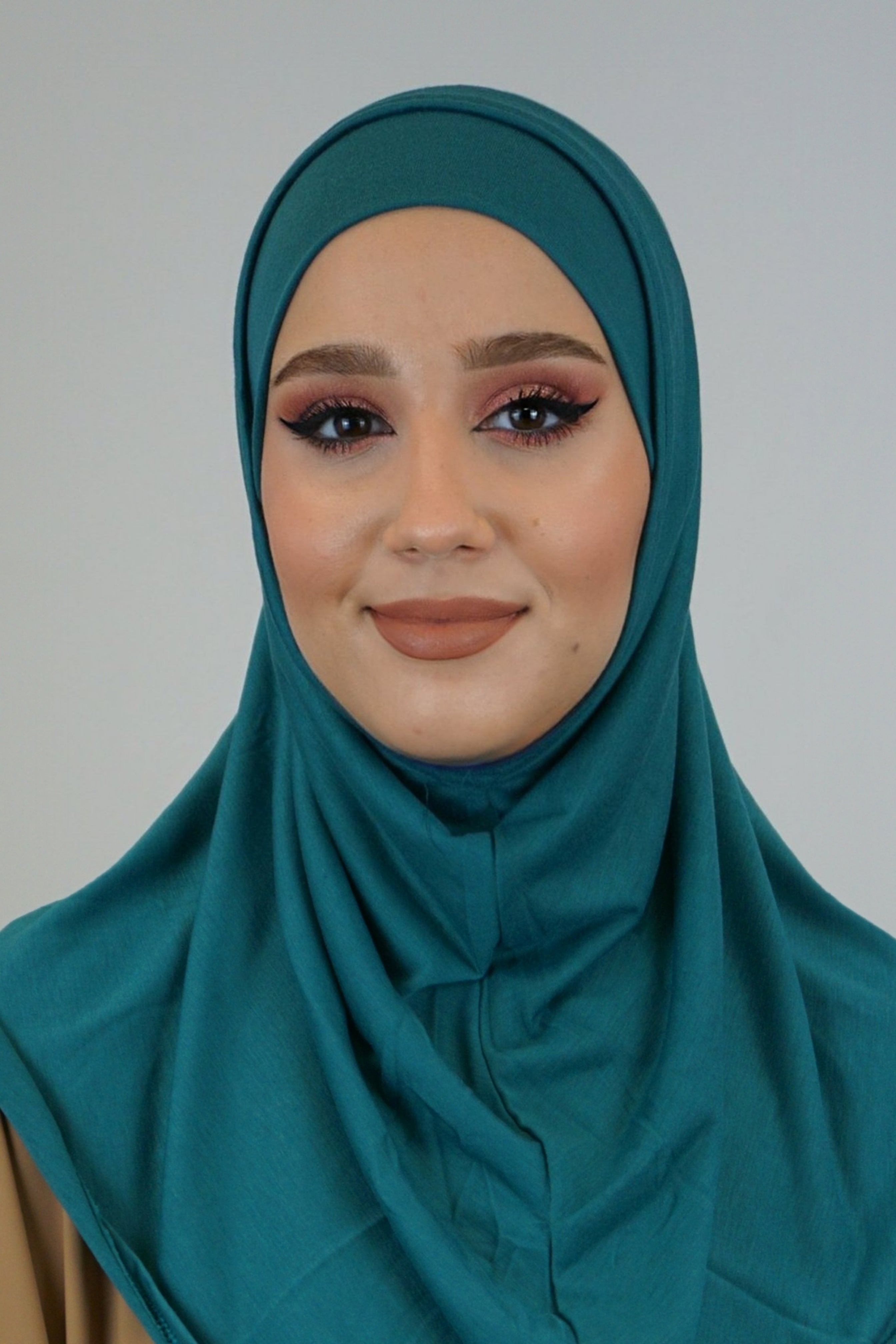 Jersey FertigHijab Zwei-Teiler Blautürkis