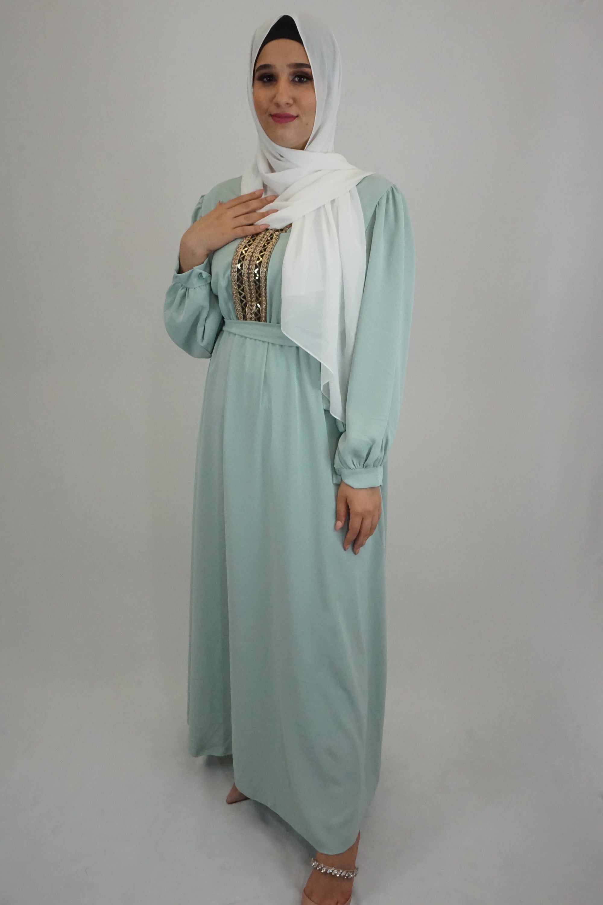 Kleid Hiba Türkis